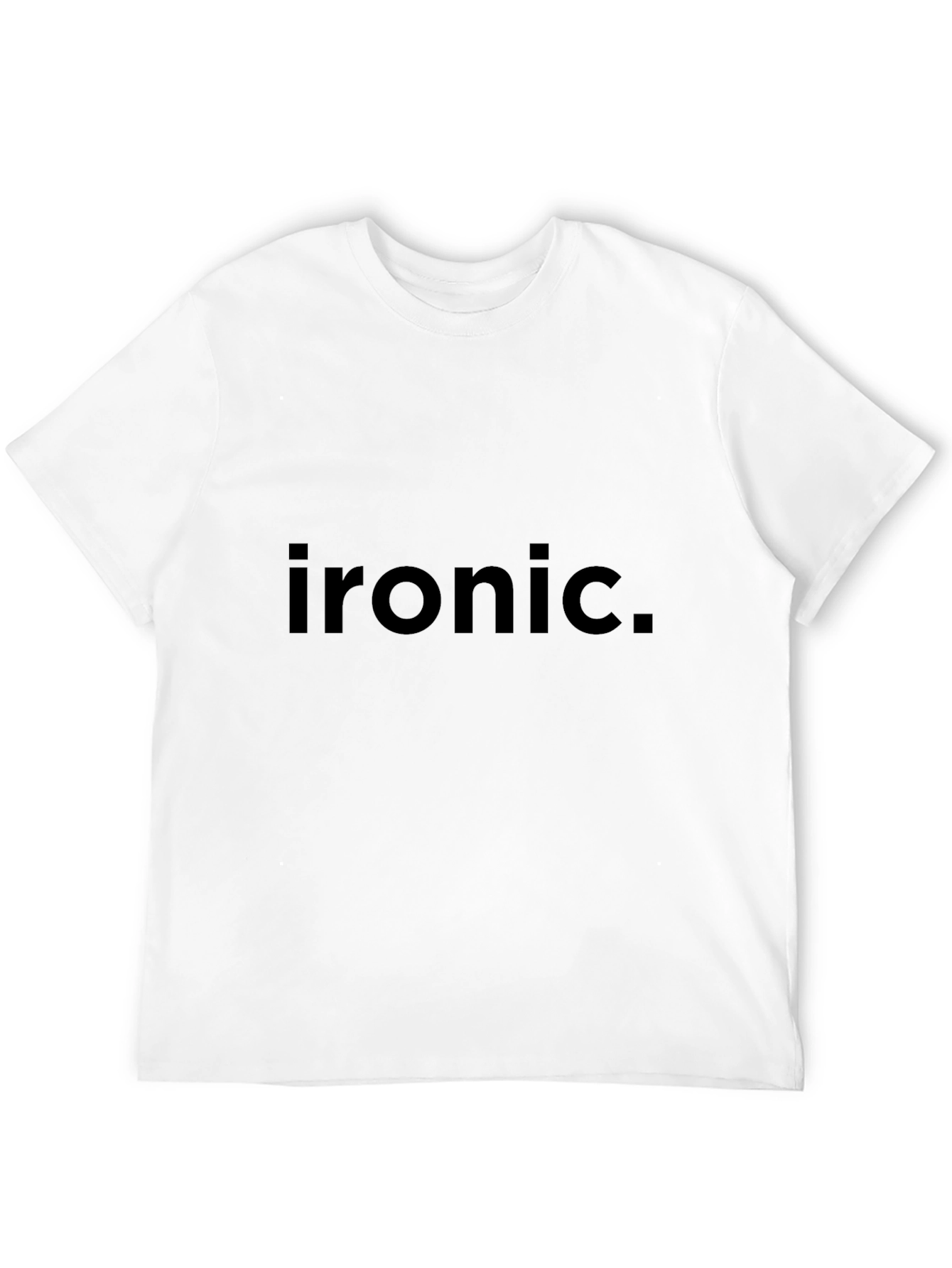 Ironic Graphic Tee - Soft Cotton Blend