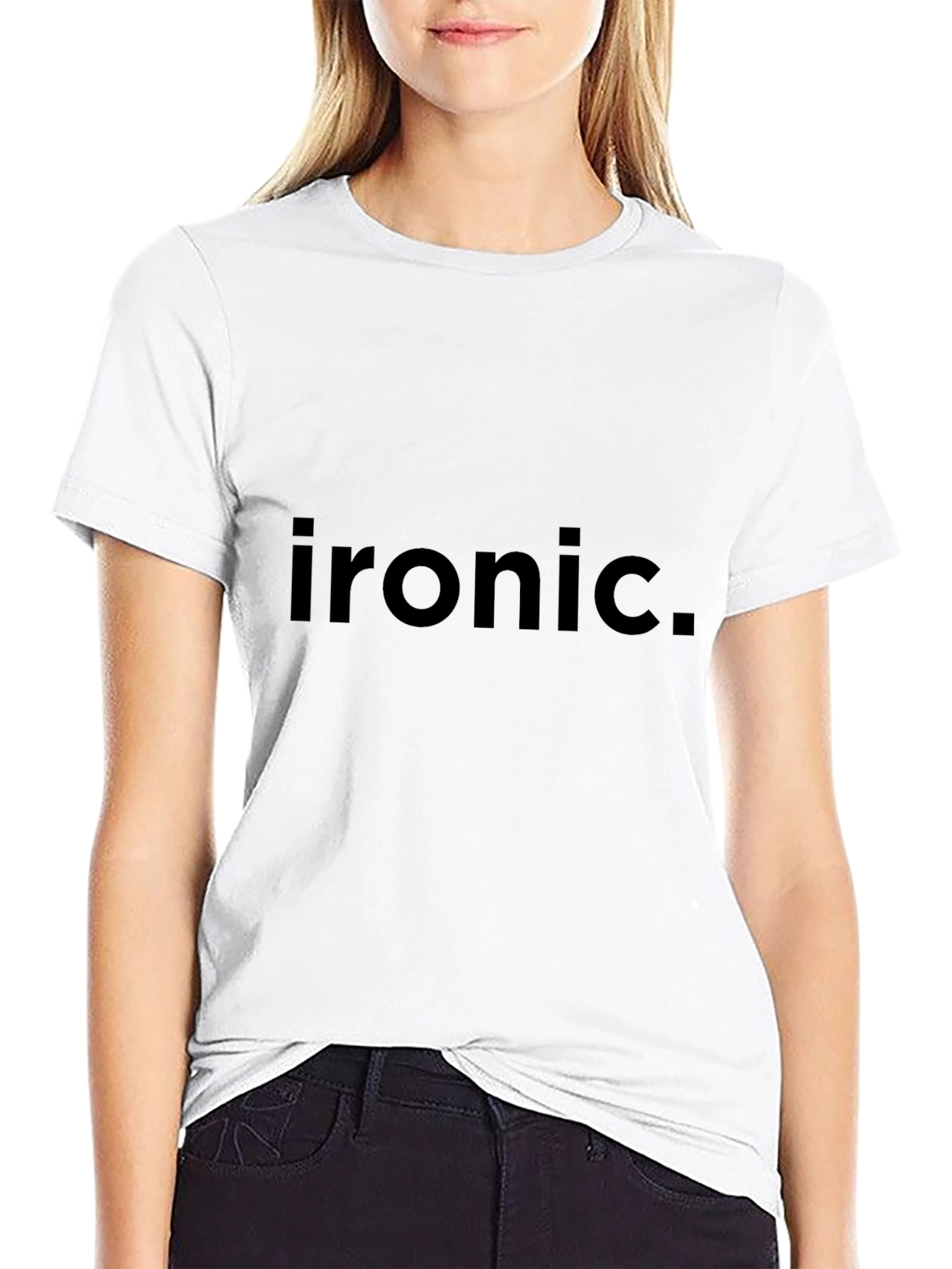 Ironic Graphic Tee - Soft Cotton Blend