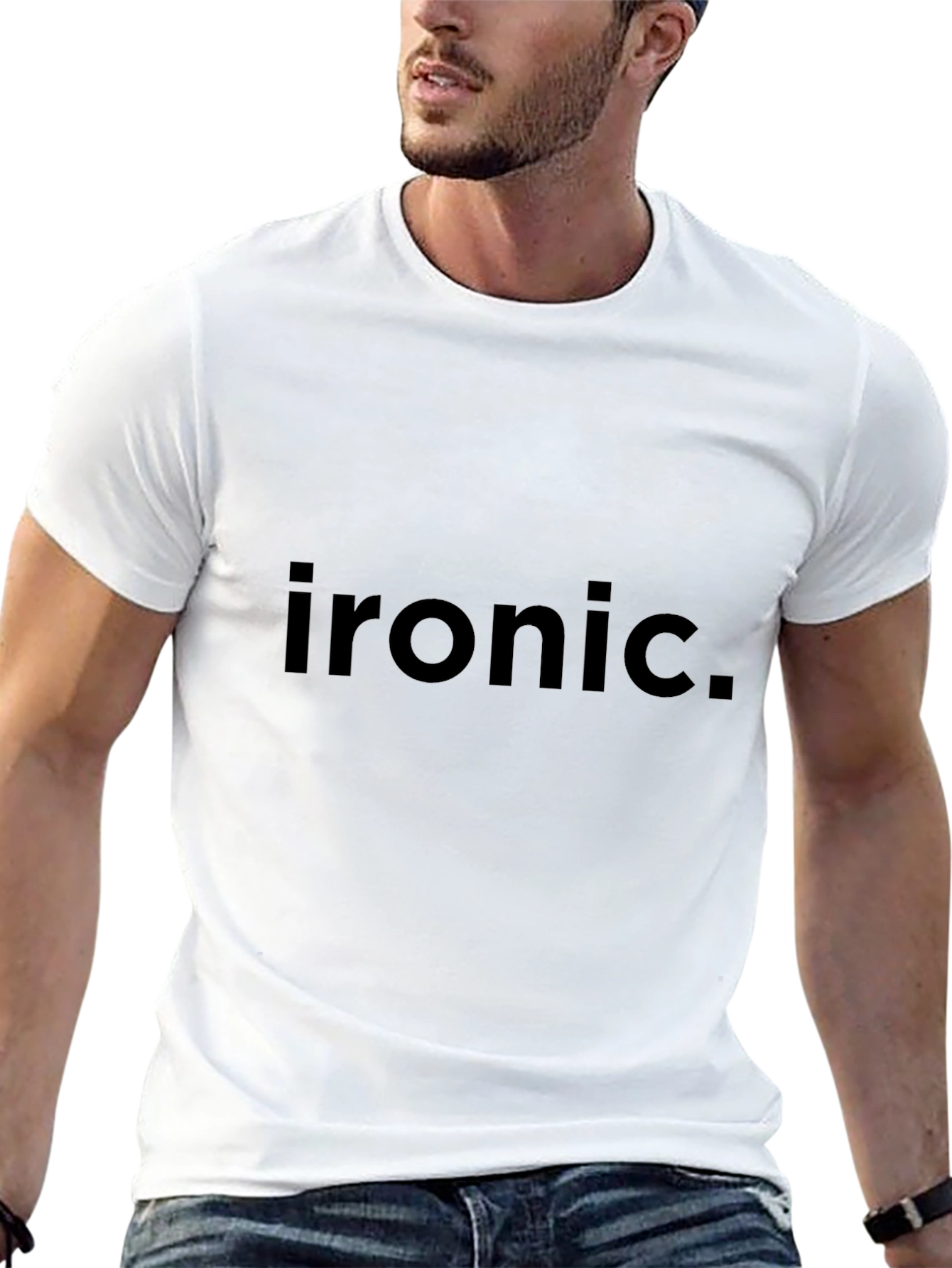 Ironic Graphic Tee - Soft Cotton Blend