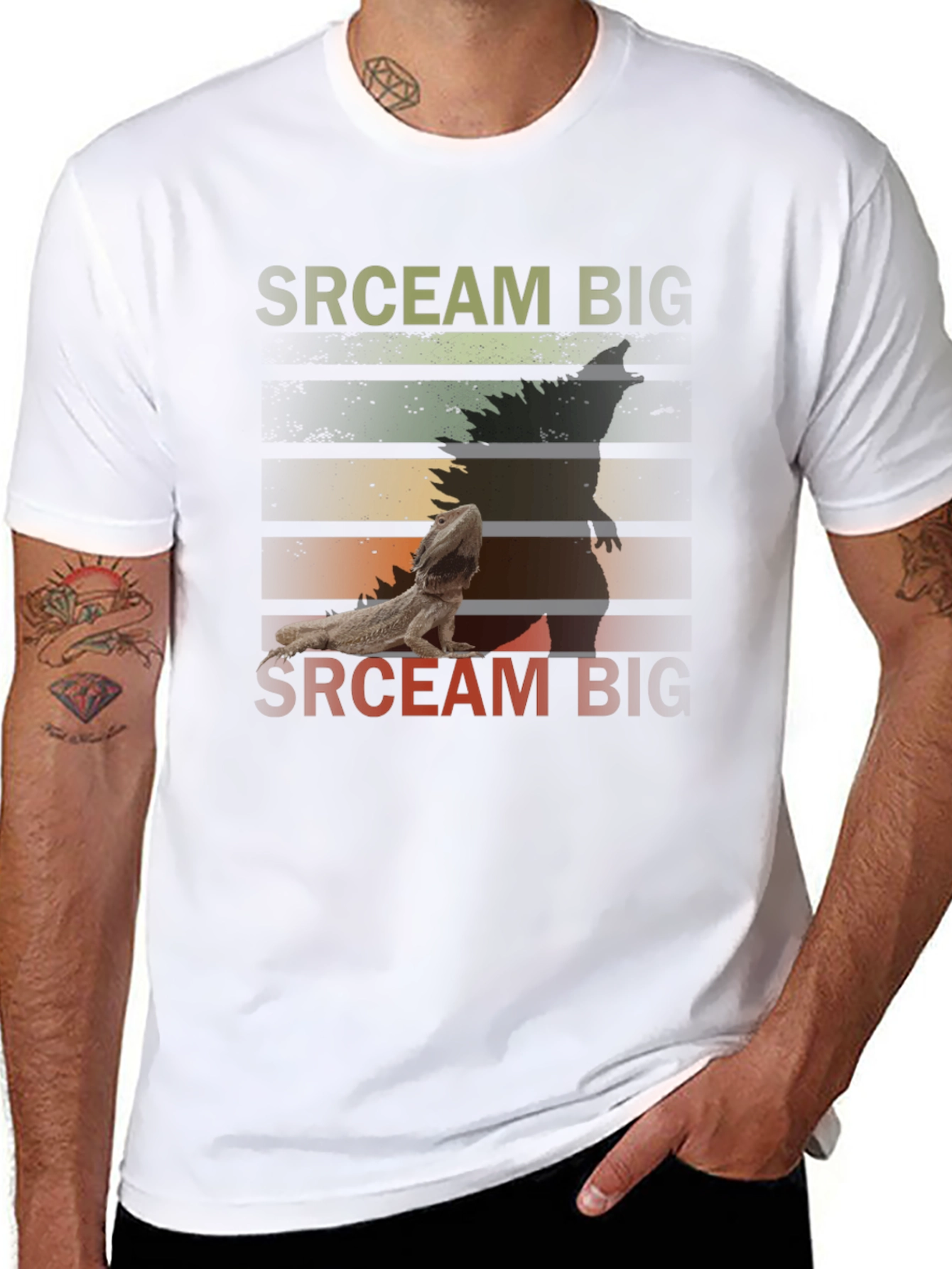 Scream Big Bearded Dragon T-Shirt