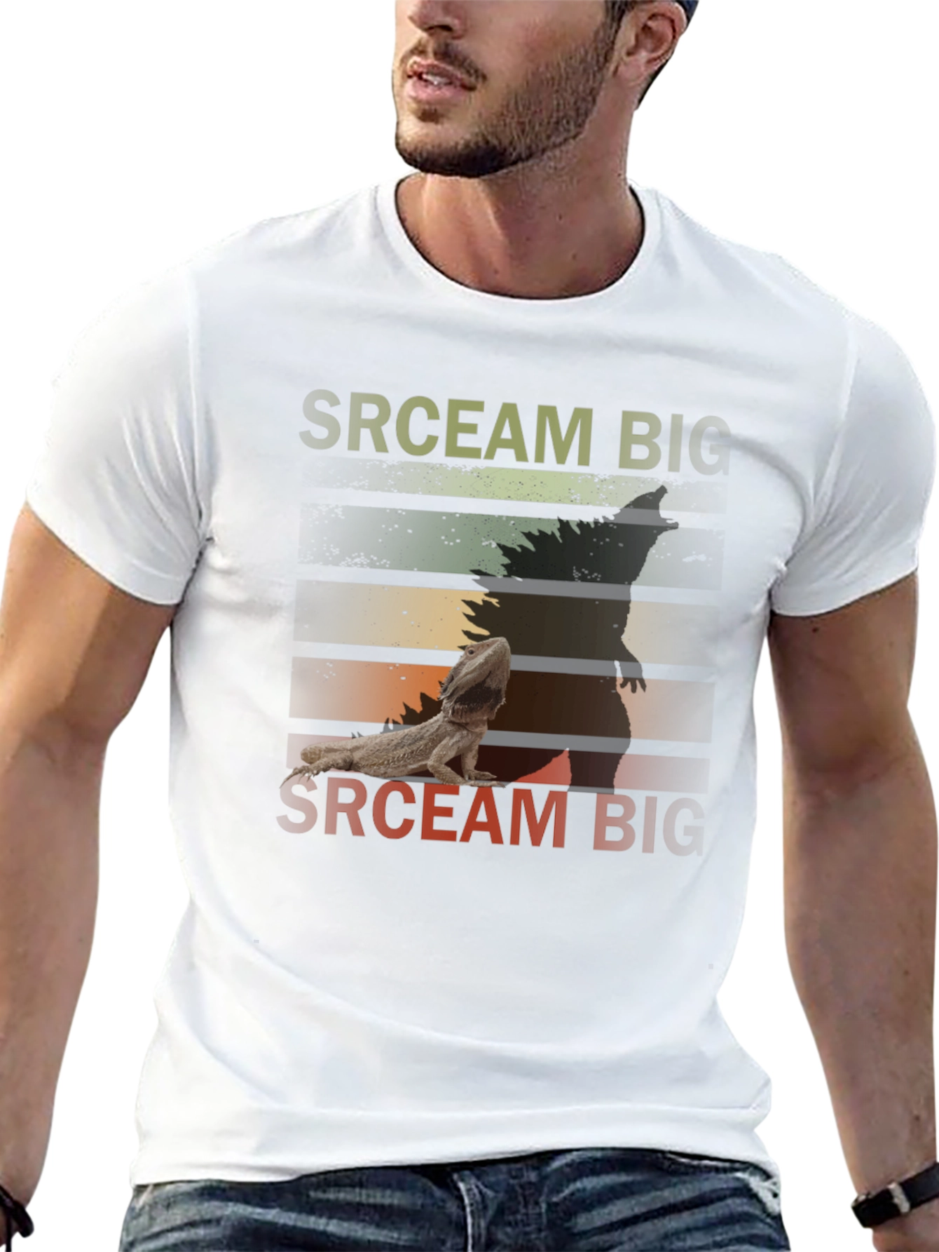 Scream Big Bearded Dragon T-Shirt
