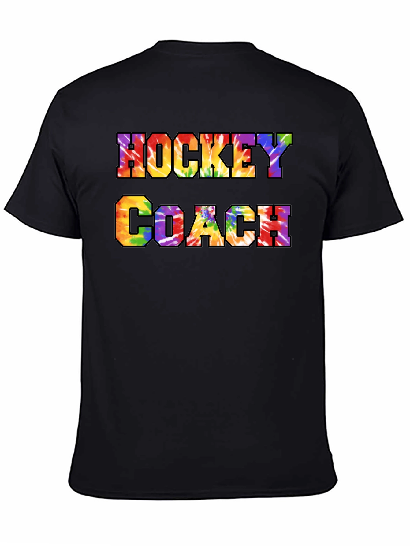 Hockey Coach Tie-Dye Graphic Tee