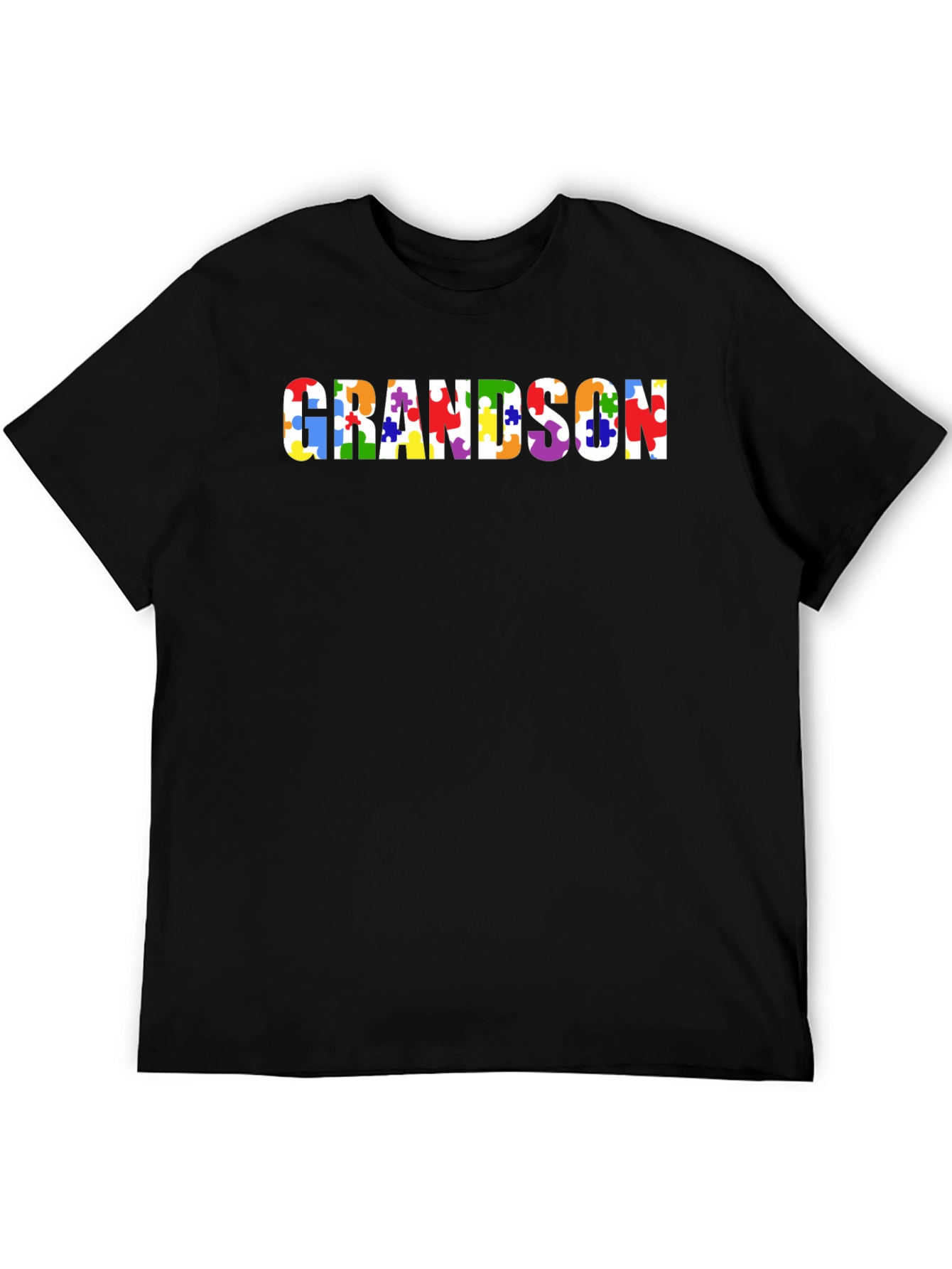 Autism Awareness Grandson Puzzle Piece T-Shirt