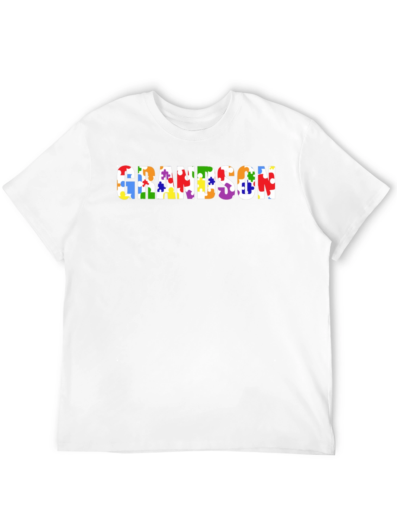 Autism Awareness Grandson Puzzle Piece T-Shirt