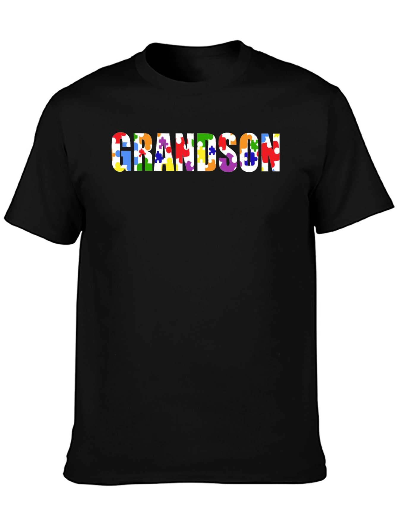 Autism Awareness Grandson Puzzle Piece T-Shirt