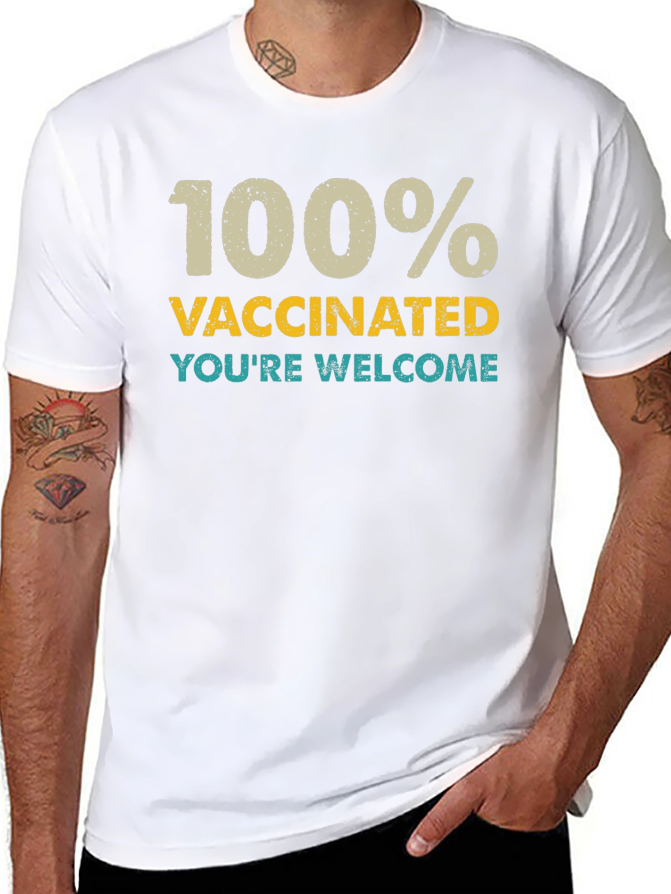 100% Vaccinated Graphic Tee