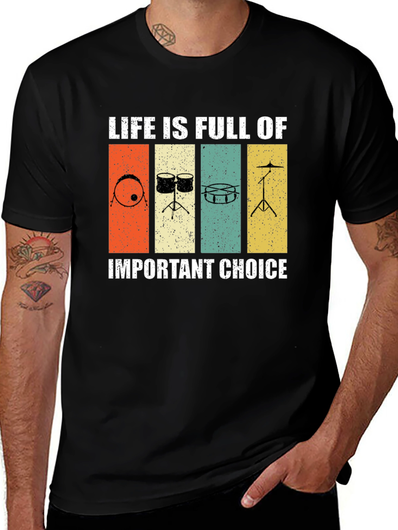 Drummers Life Choices Graphic Tee