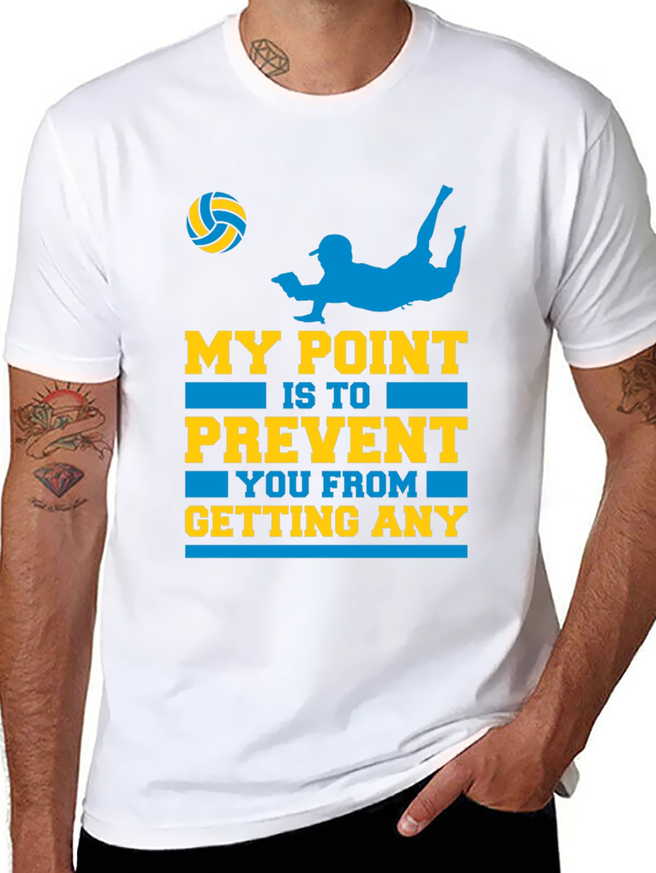 Volleyball Defensive Player T-Shirt