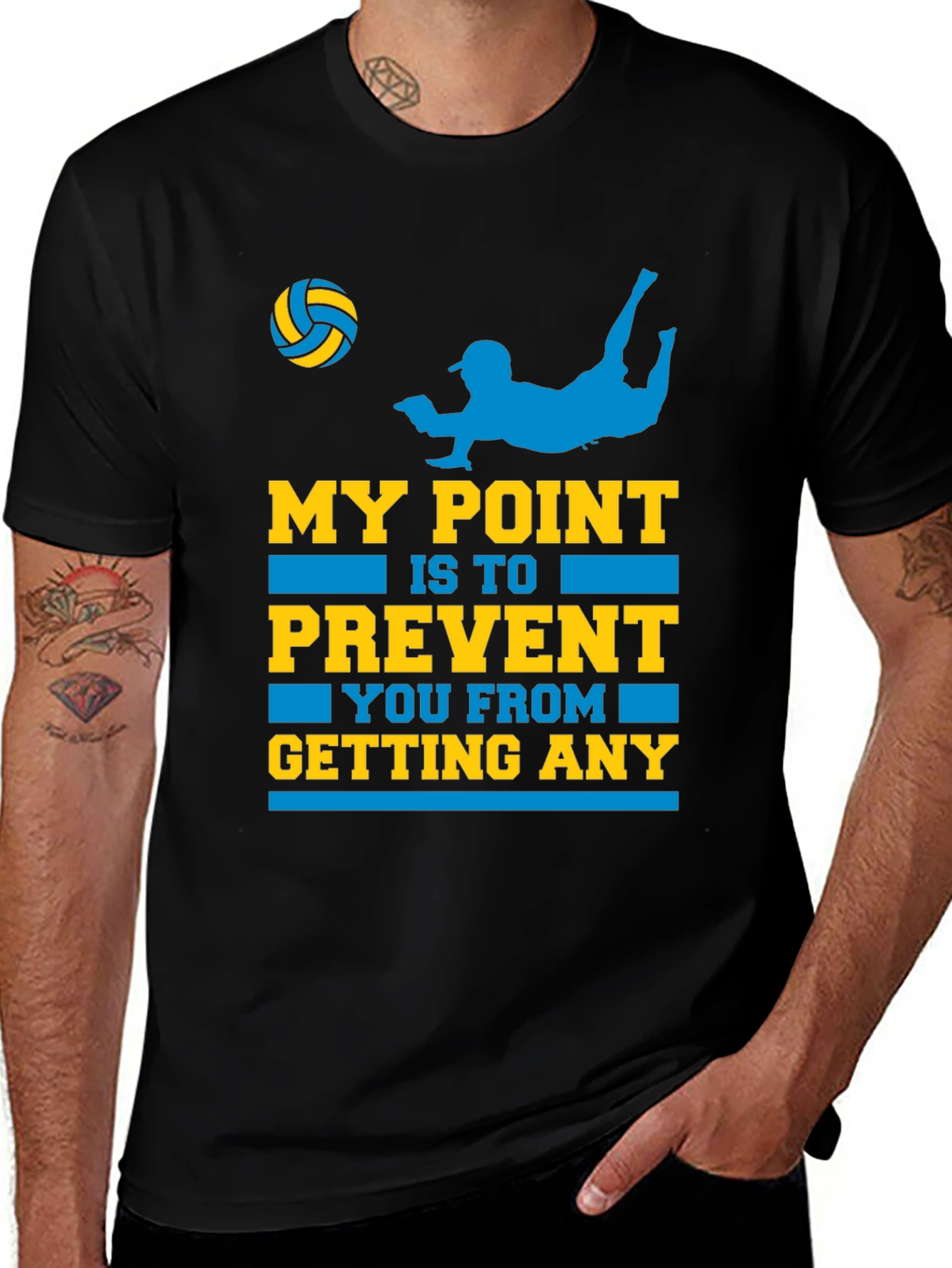 Volleyball Defensive Player T-Shirt