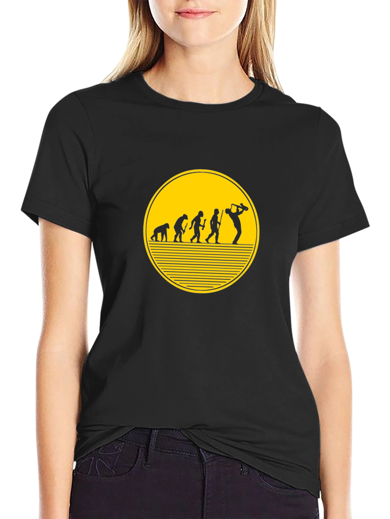 Evolution of Golf Black T-Shirt