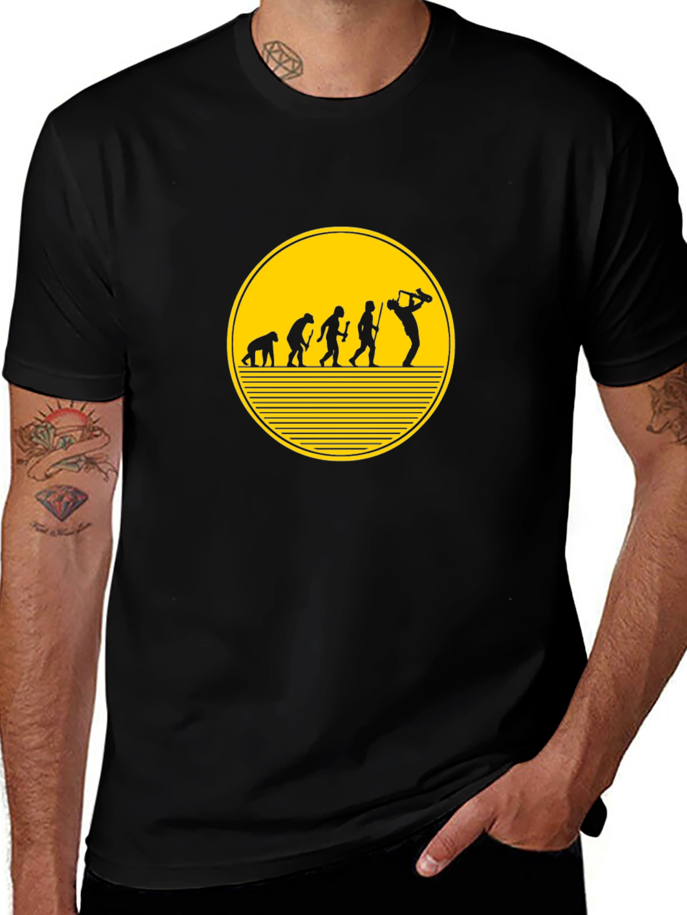 Evolution of Golf Black T-Shirt