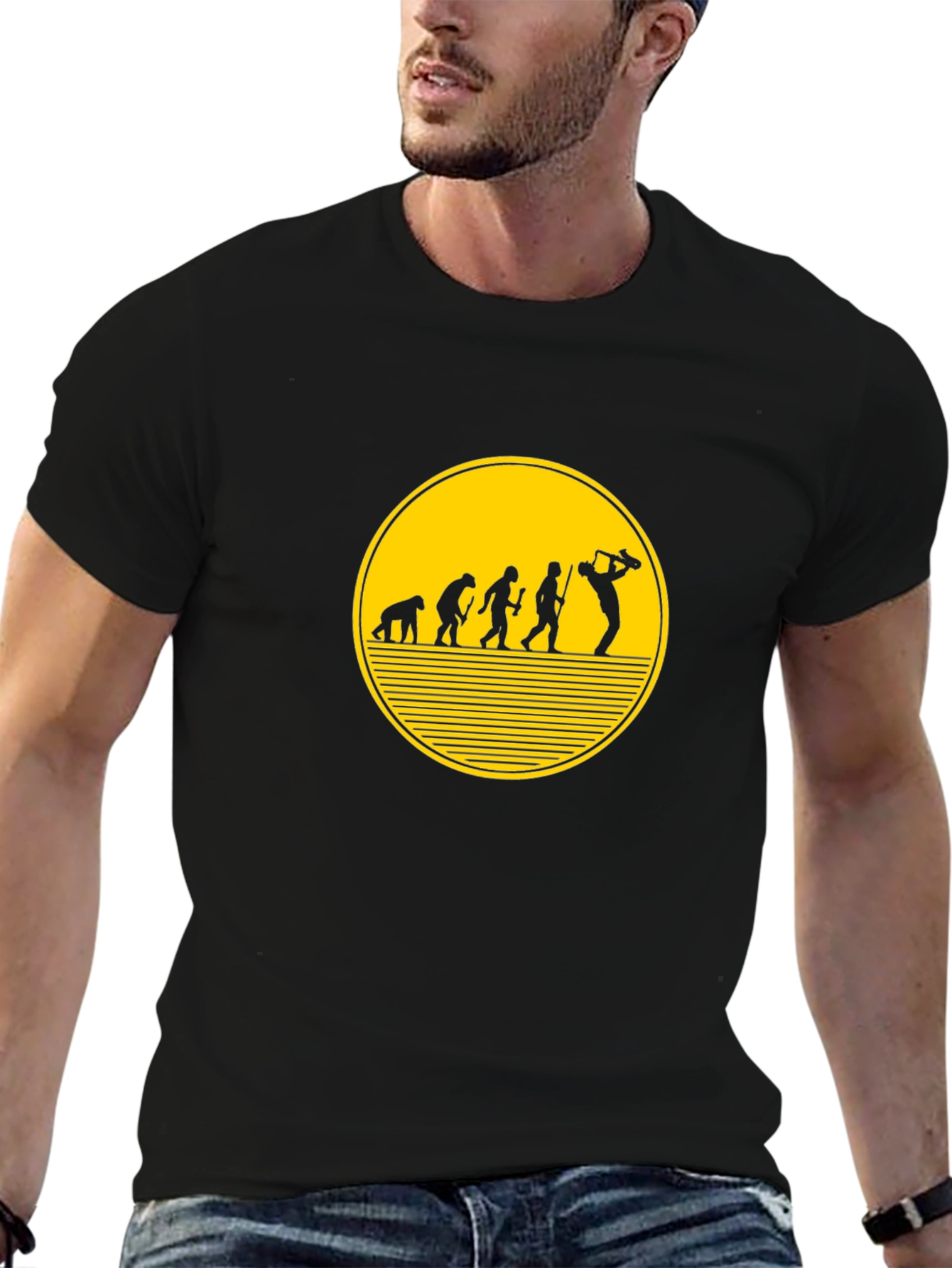 Evolution of Golf Black T-Shirt