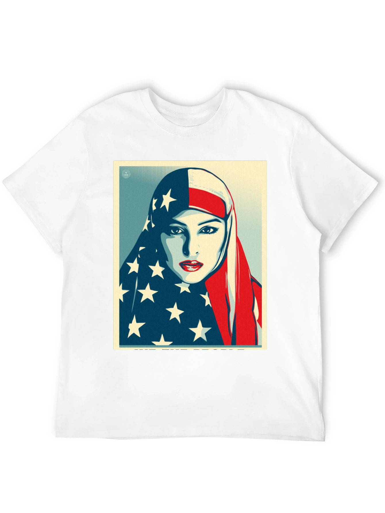 American Flag Hijab Graphic T-Shirt