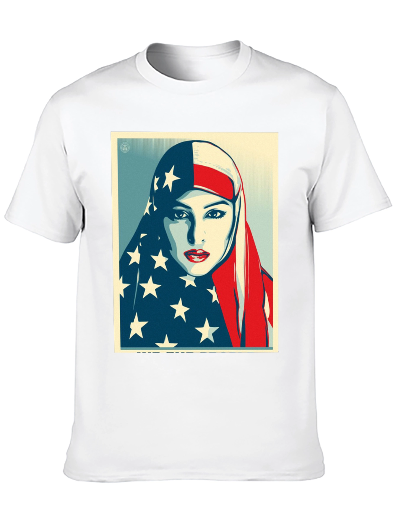 American Flag Hijab Graphic T-Shirt