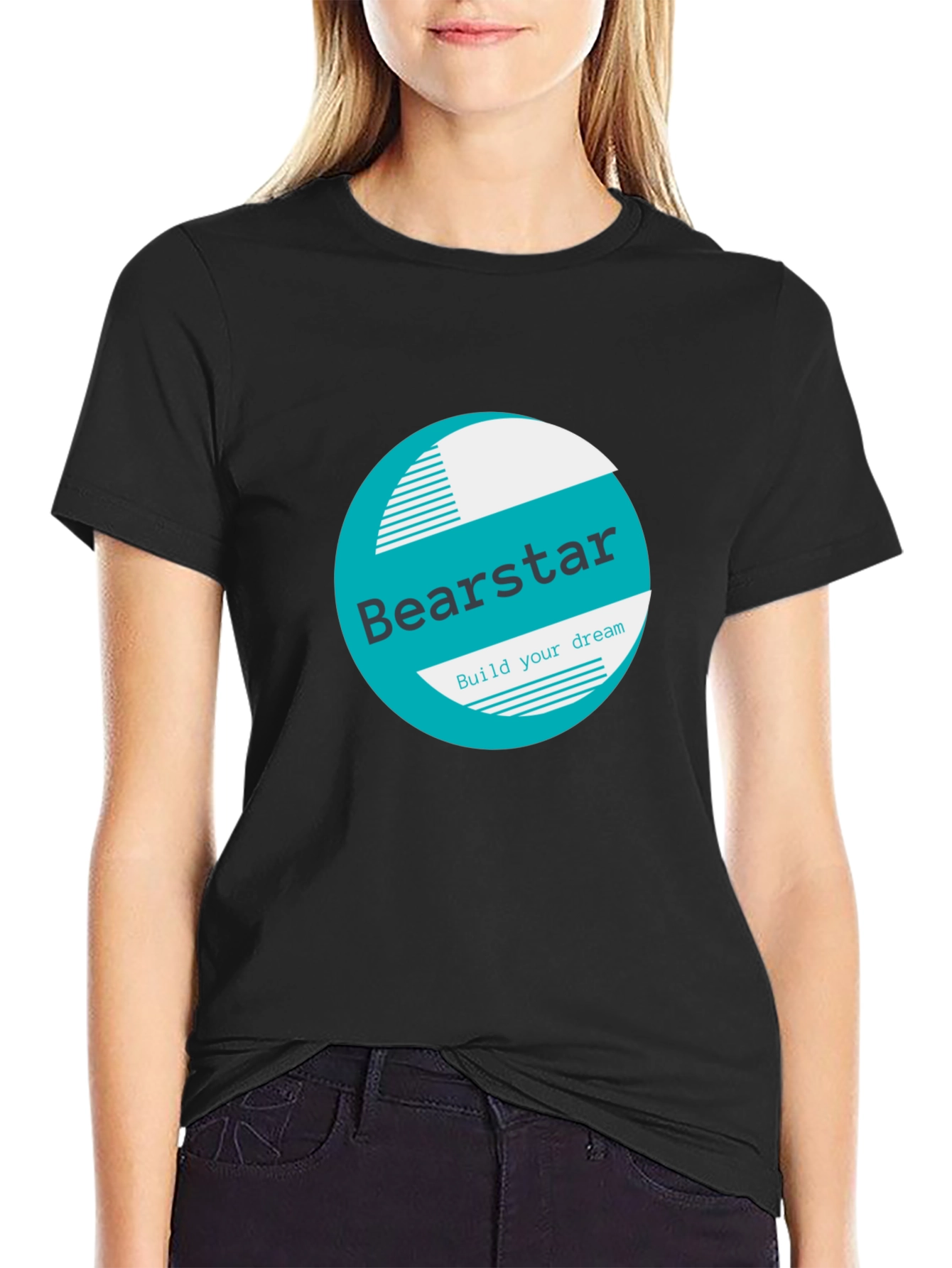Bearstar Graphic Black T-Shirt