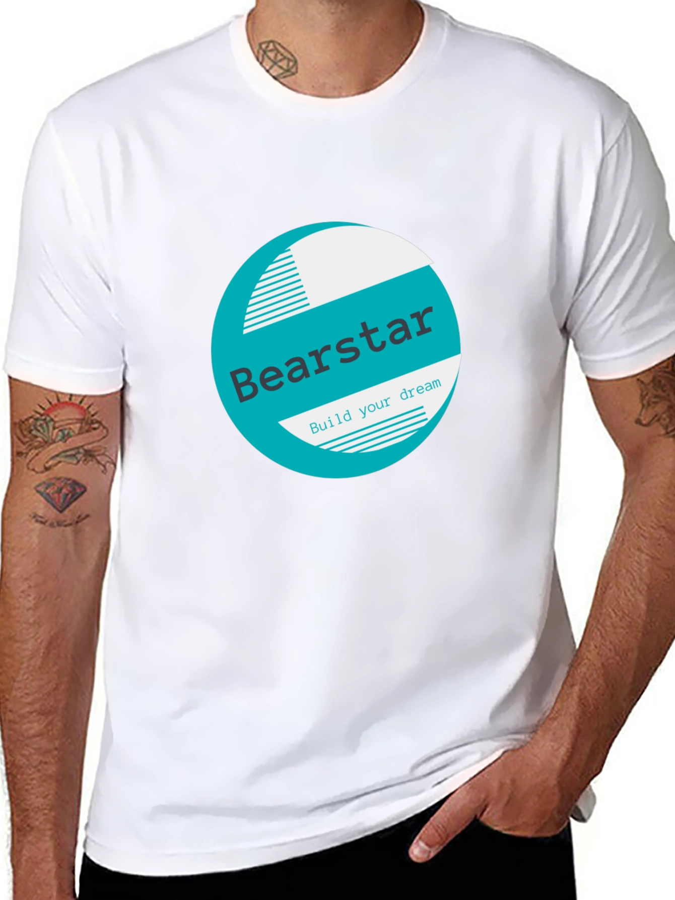 Bearstar Graphic Black T-Shirt