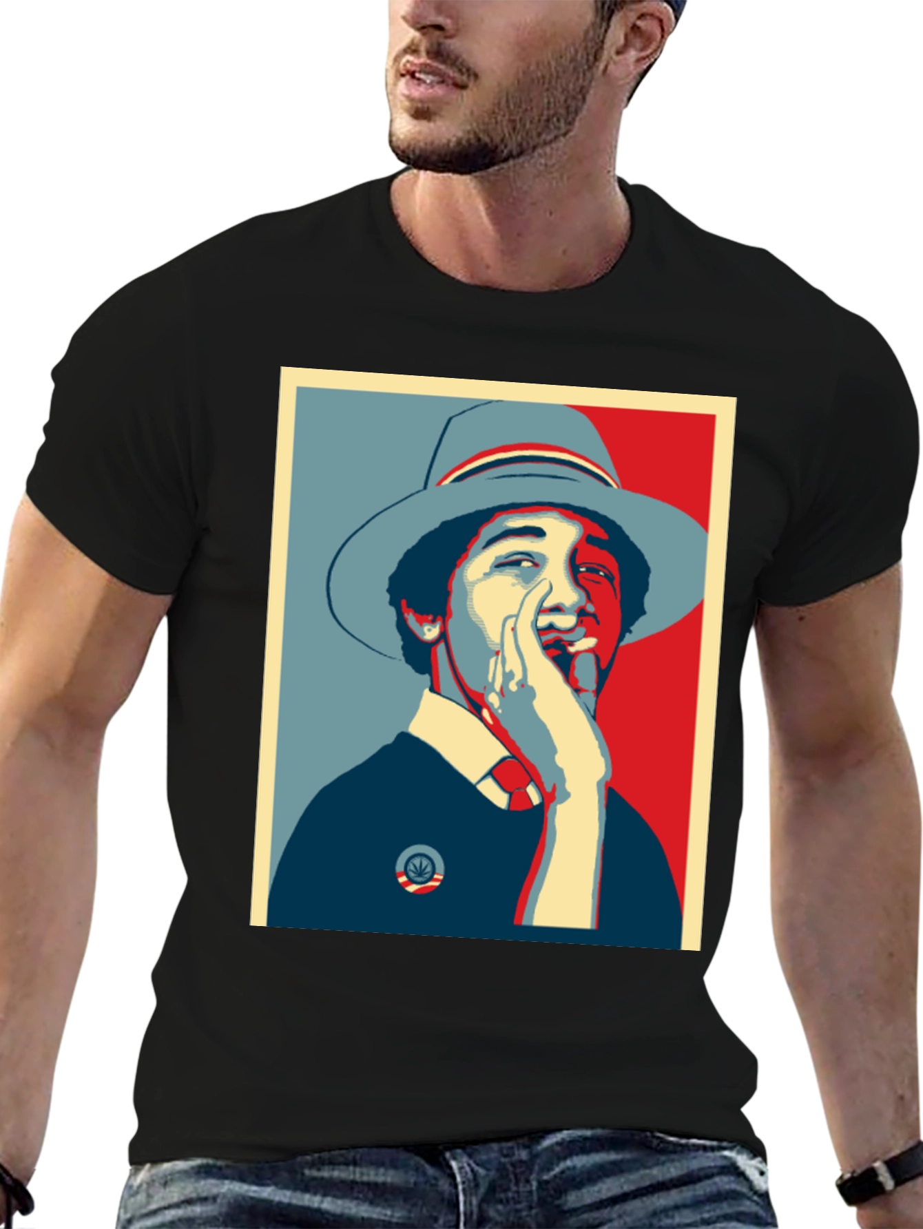 Obama Smoking Weed Graphic Tee