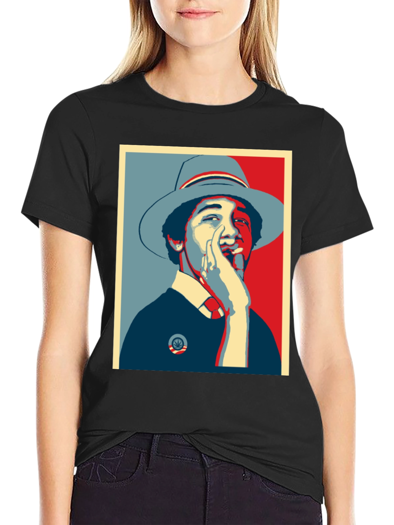 Obama Smoking Weed Graphic Tee
