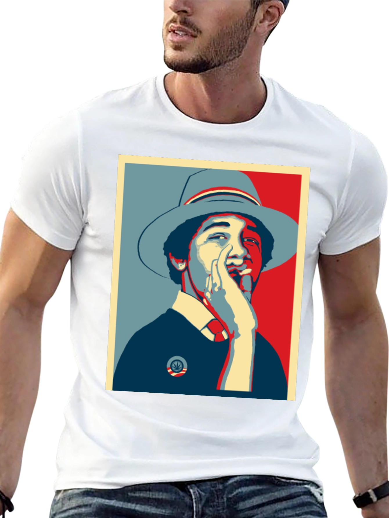 Obama Smoking Weed Graphic Tee