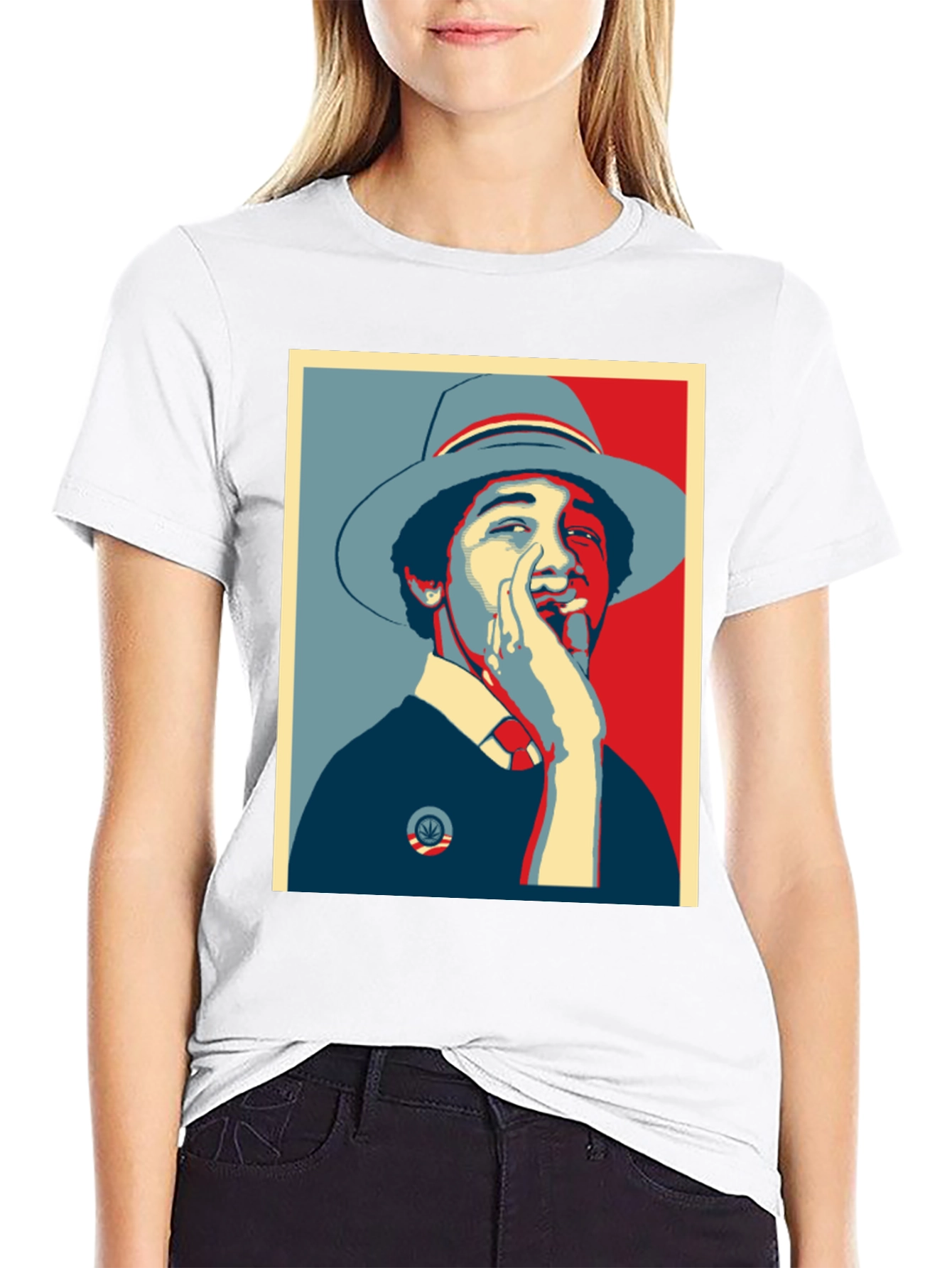 Obama Smoking Weed Graphic Tee