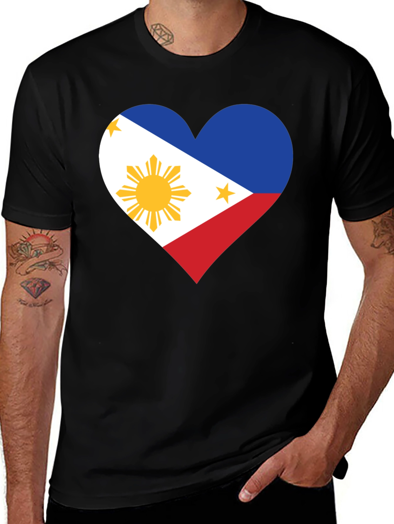 Philippines Heart Flag T-Shirt