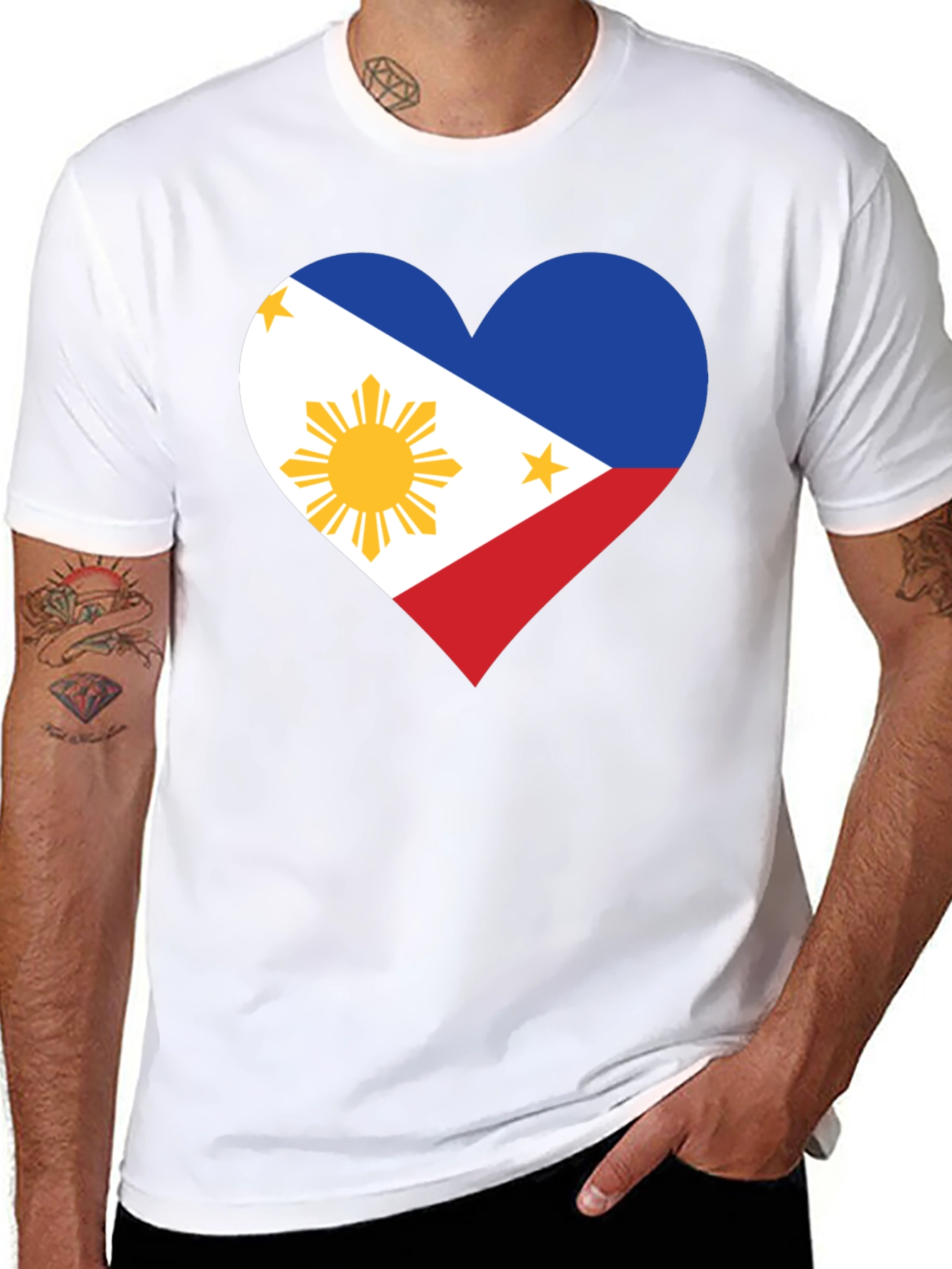 Philippines Heart Flag T-Shirt