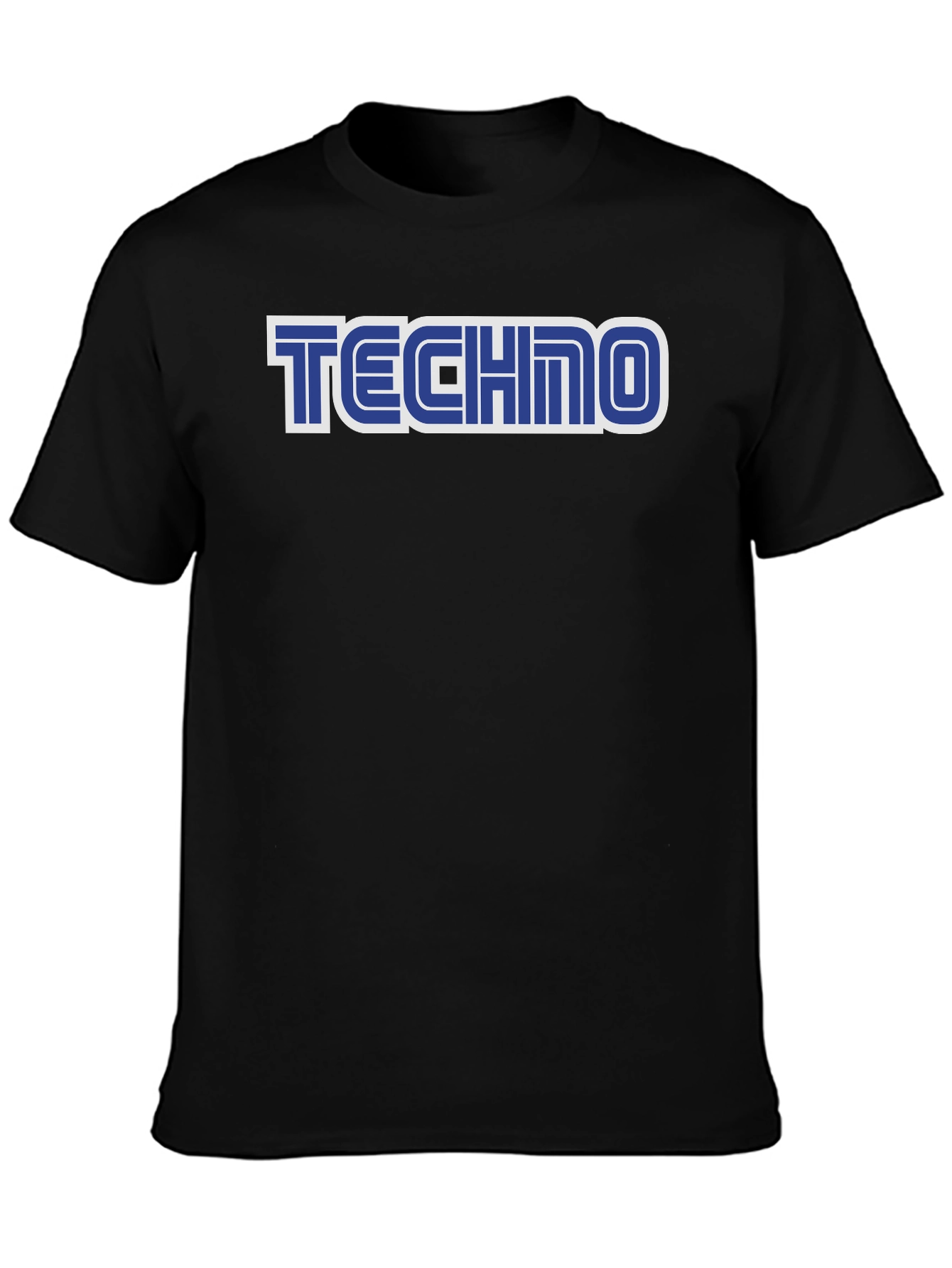 Retro Techno T-Shirt - Black Sega Style Tee