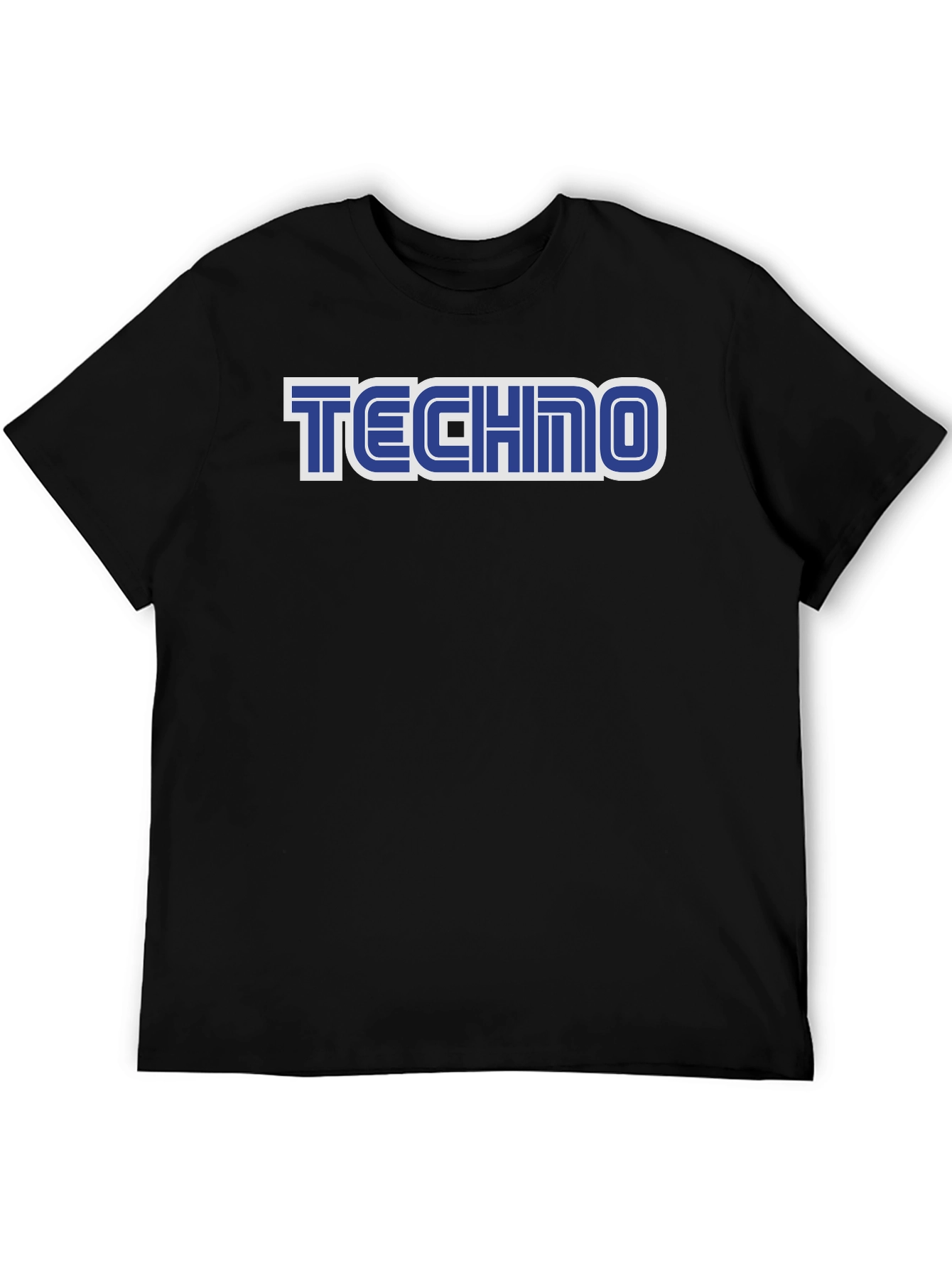 Retro Techno T-Shirt - Black Sega Style Tee