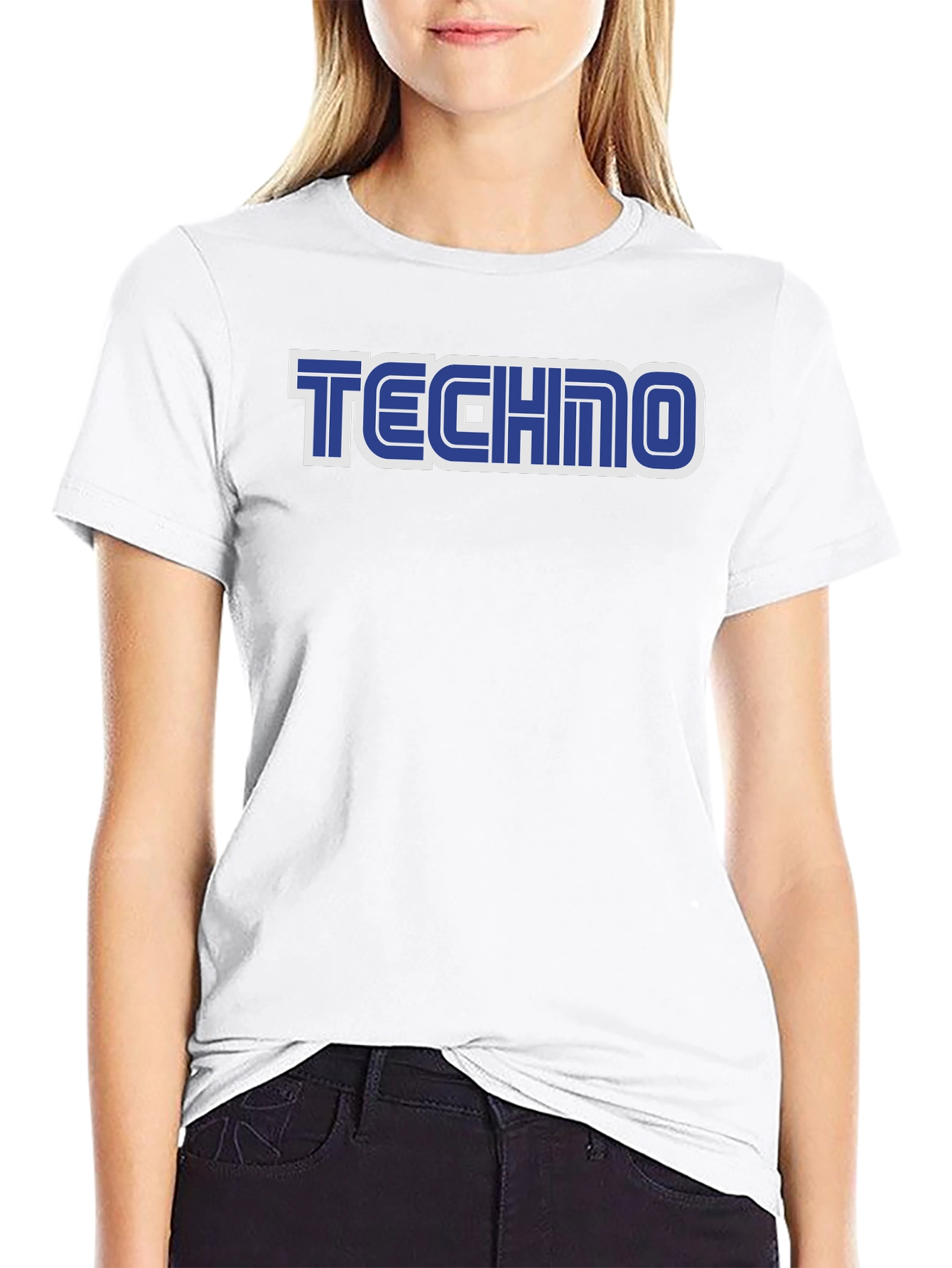 Retro Techno T-Shirt - Black Sega Style Tee