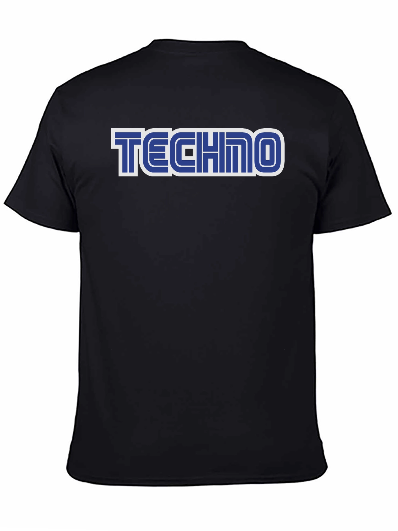 Retro Techno T-Shirt - Black Sega Style Tee