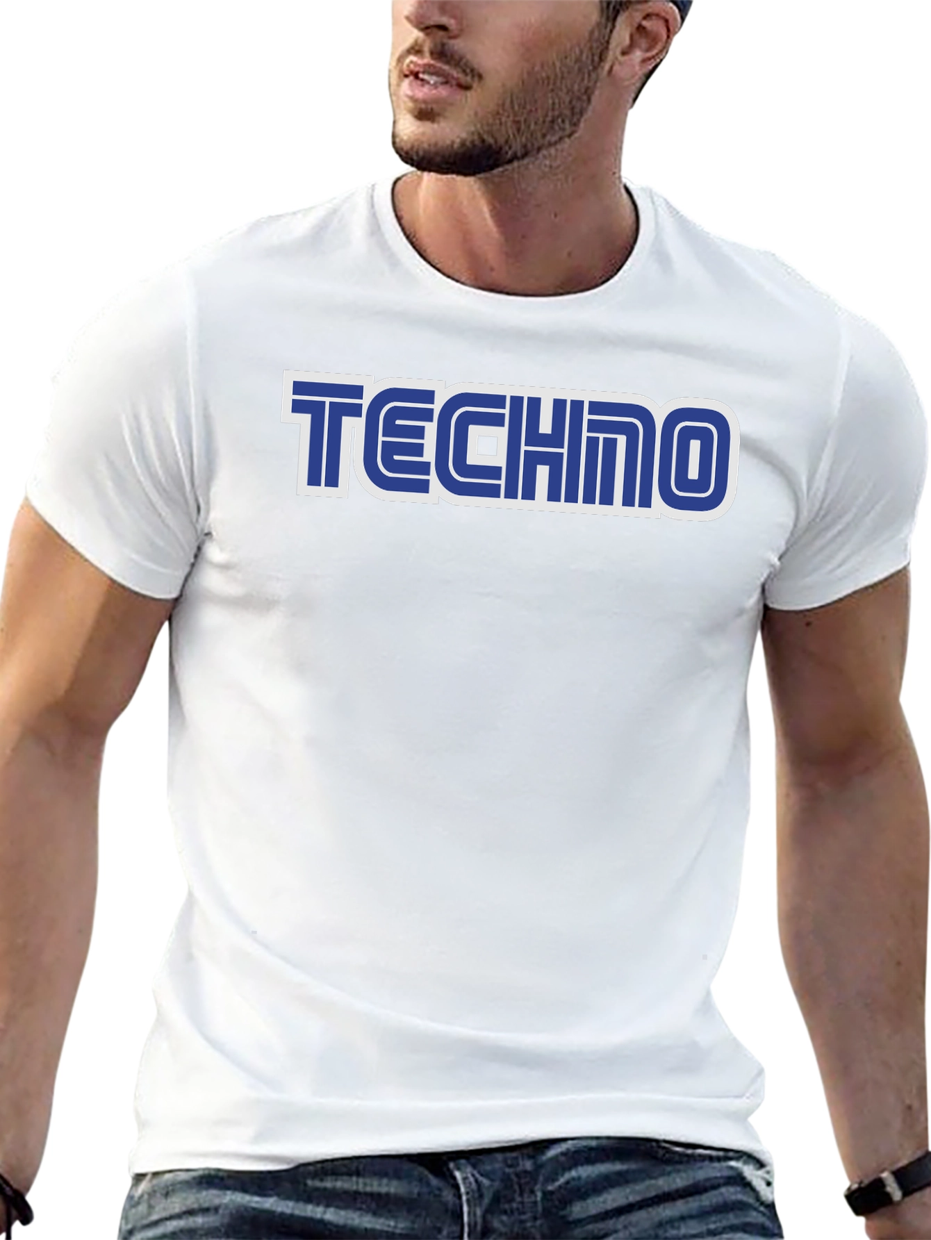 Retro Techno T-Shirt - Black Sega Style Tee