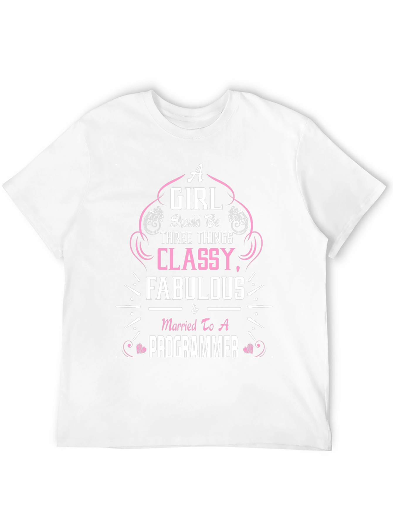 Classy & Fabulous Programmer Wife T-Shirt