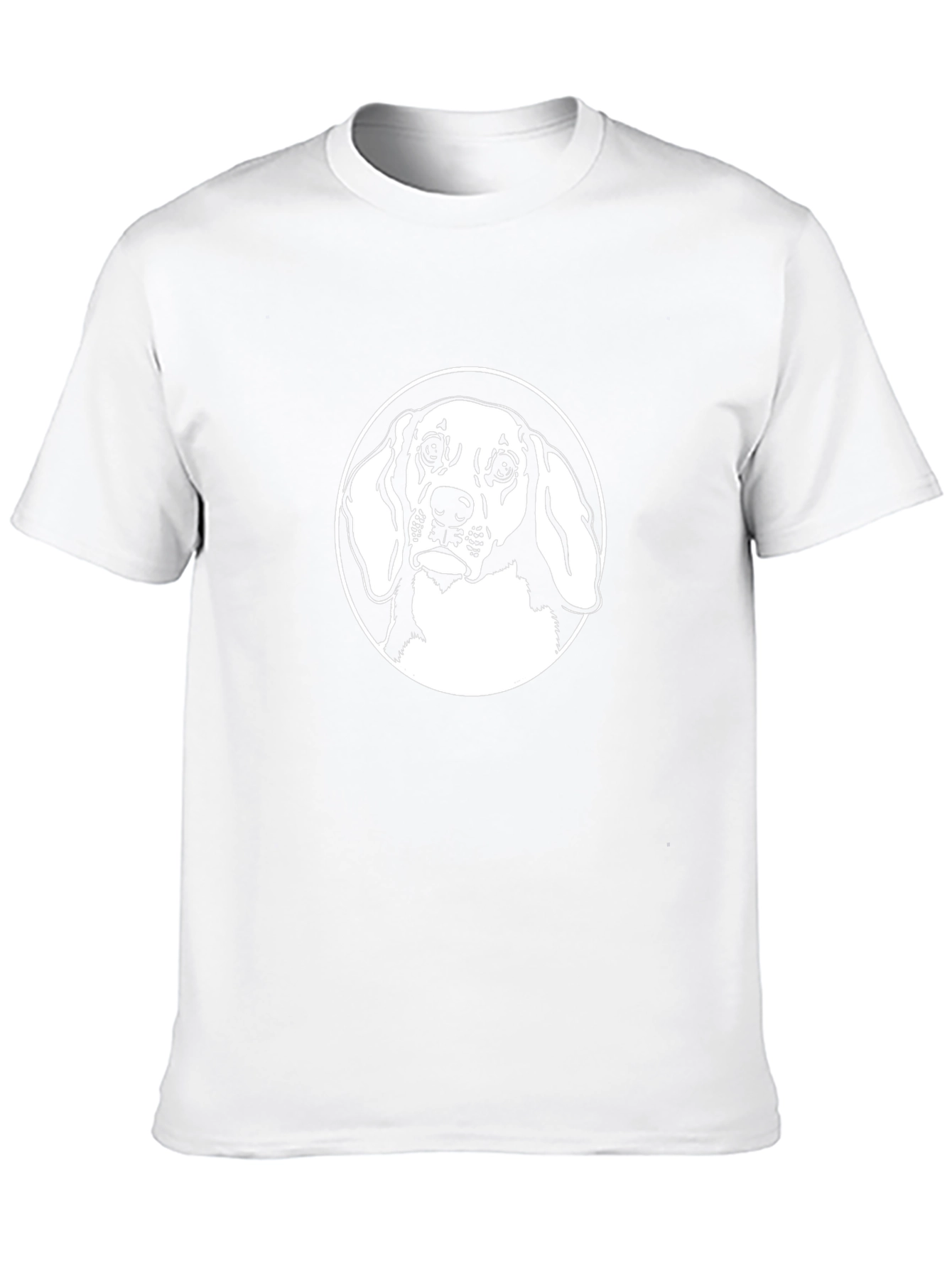 Dog Graphic Tee - Black Cotton T-Shirt