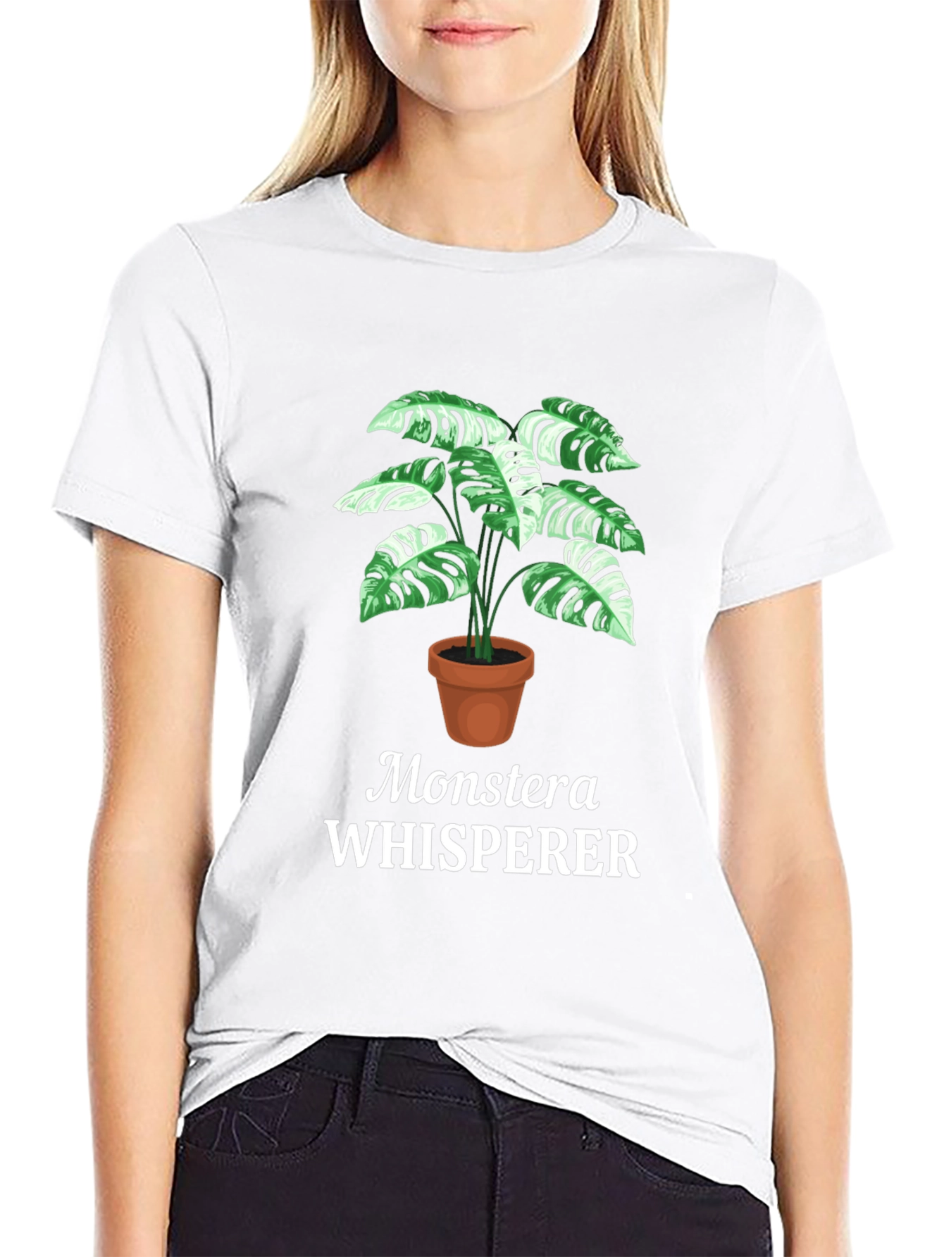 Monstera Whisperer Graphic T-Shirt - Houseplant Lover Tee