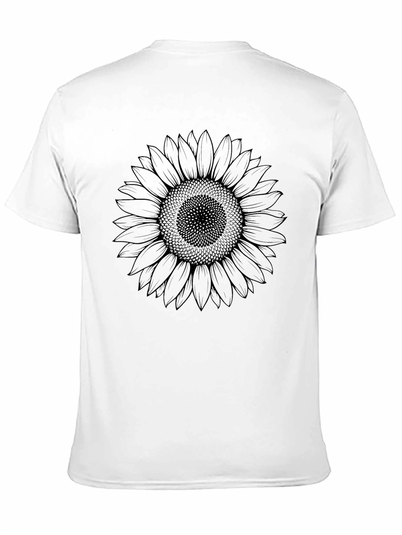 Sunflower Graphic Tee - Black Casual T-Shirt