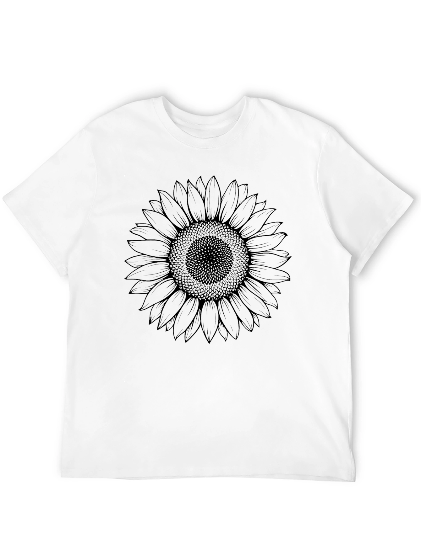 Sunflower Graphic Tee - Black Casual T-Shirt