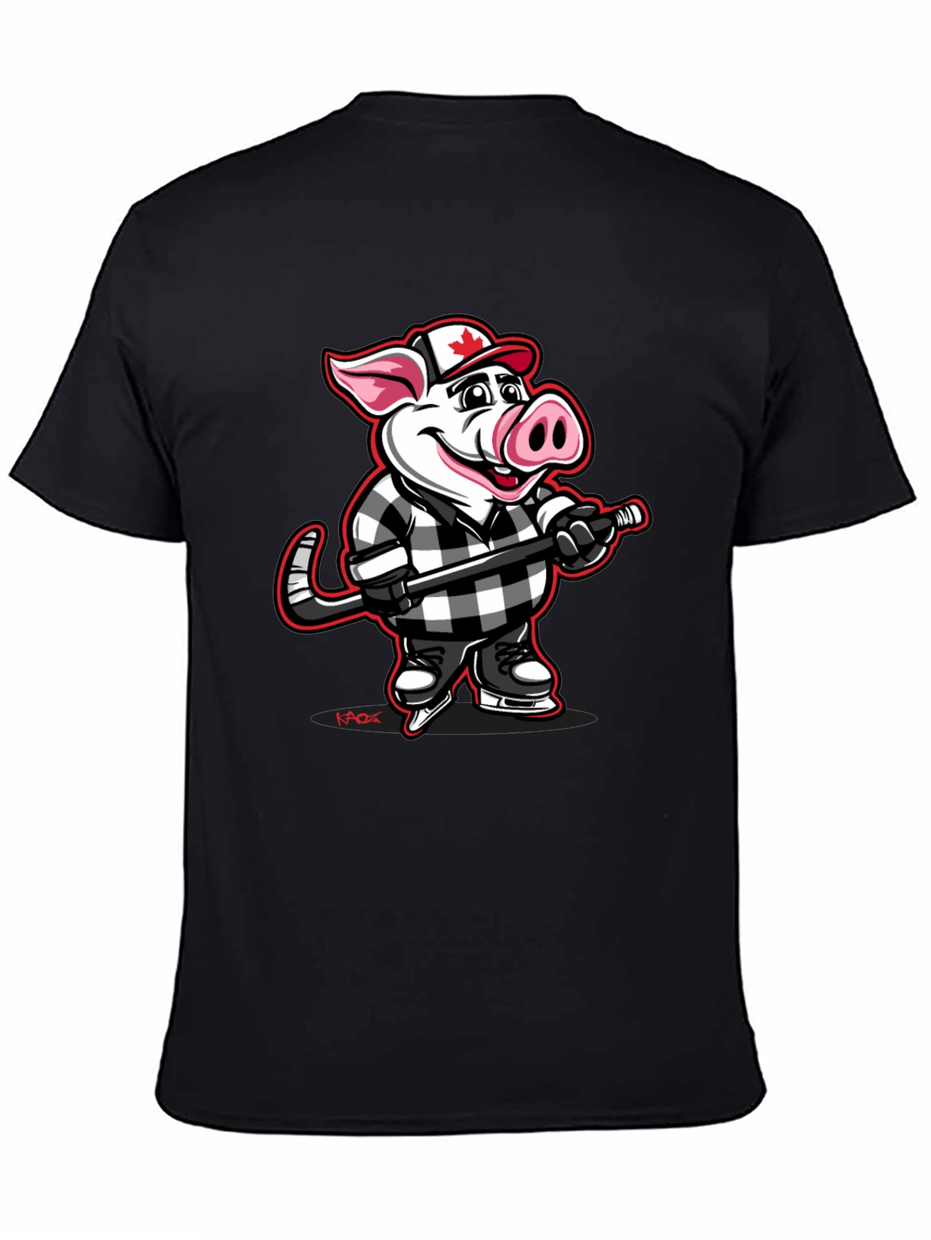 Hockey Pig T-Shirt - Canadian Pride