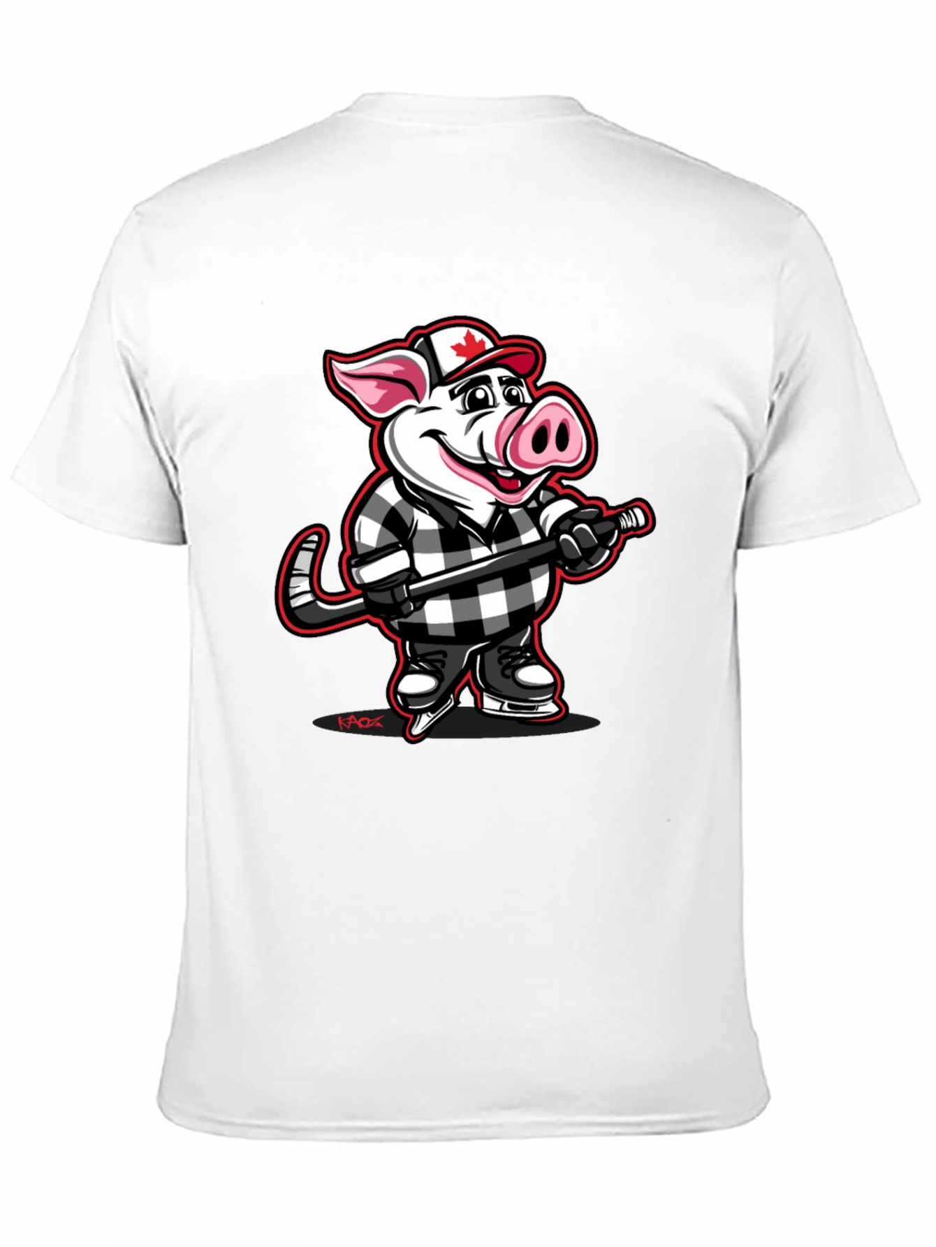 Hockey Pig T-Shirt - Canadian Pride