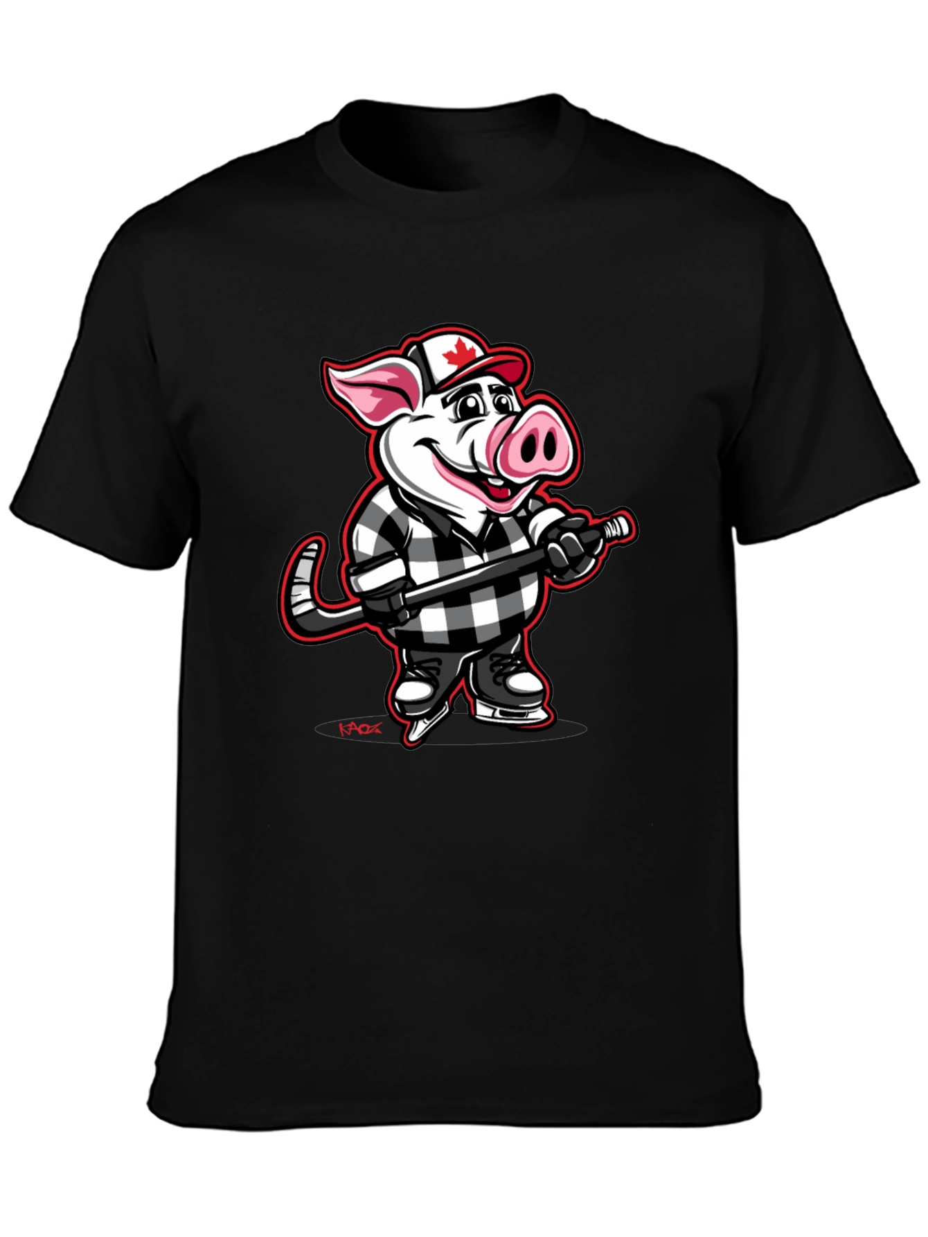 Hockey Pig T-Shirt - Canadian Pride