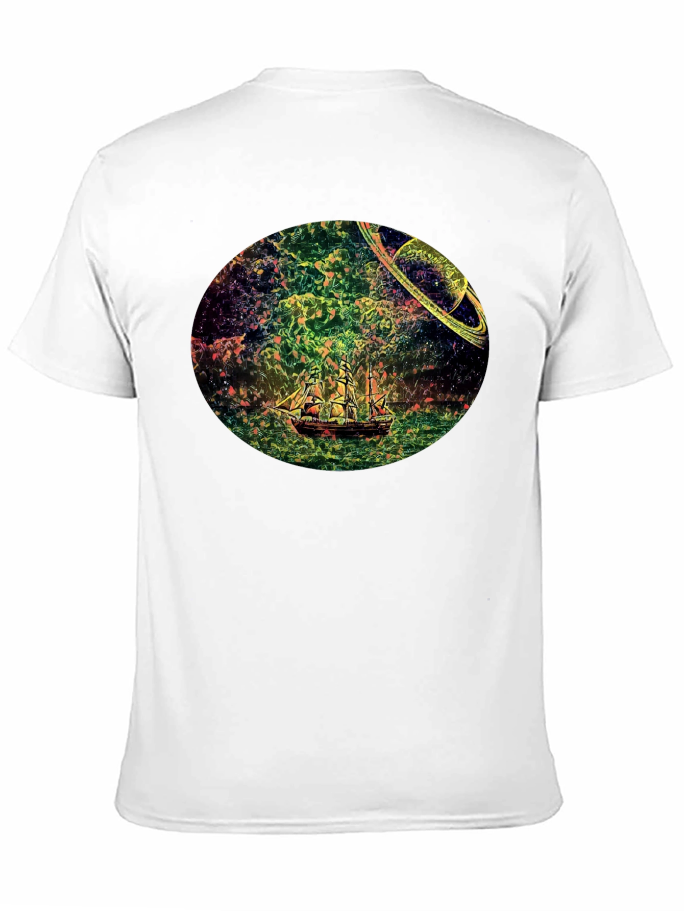 Celestial Ship Graphic T-Shirt