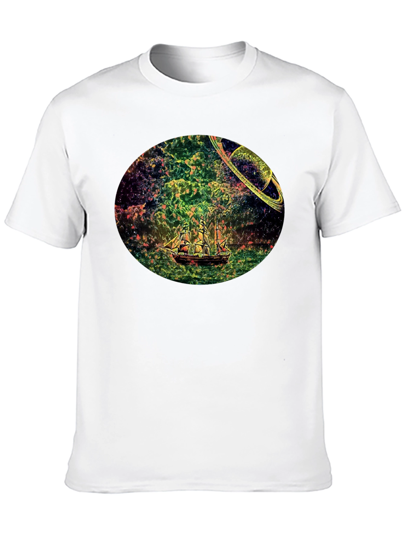 Celestial Ship Graphic T-Shirt