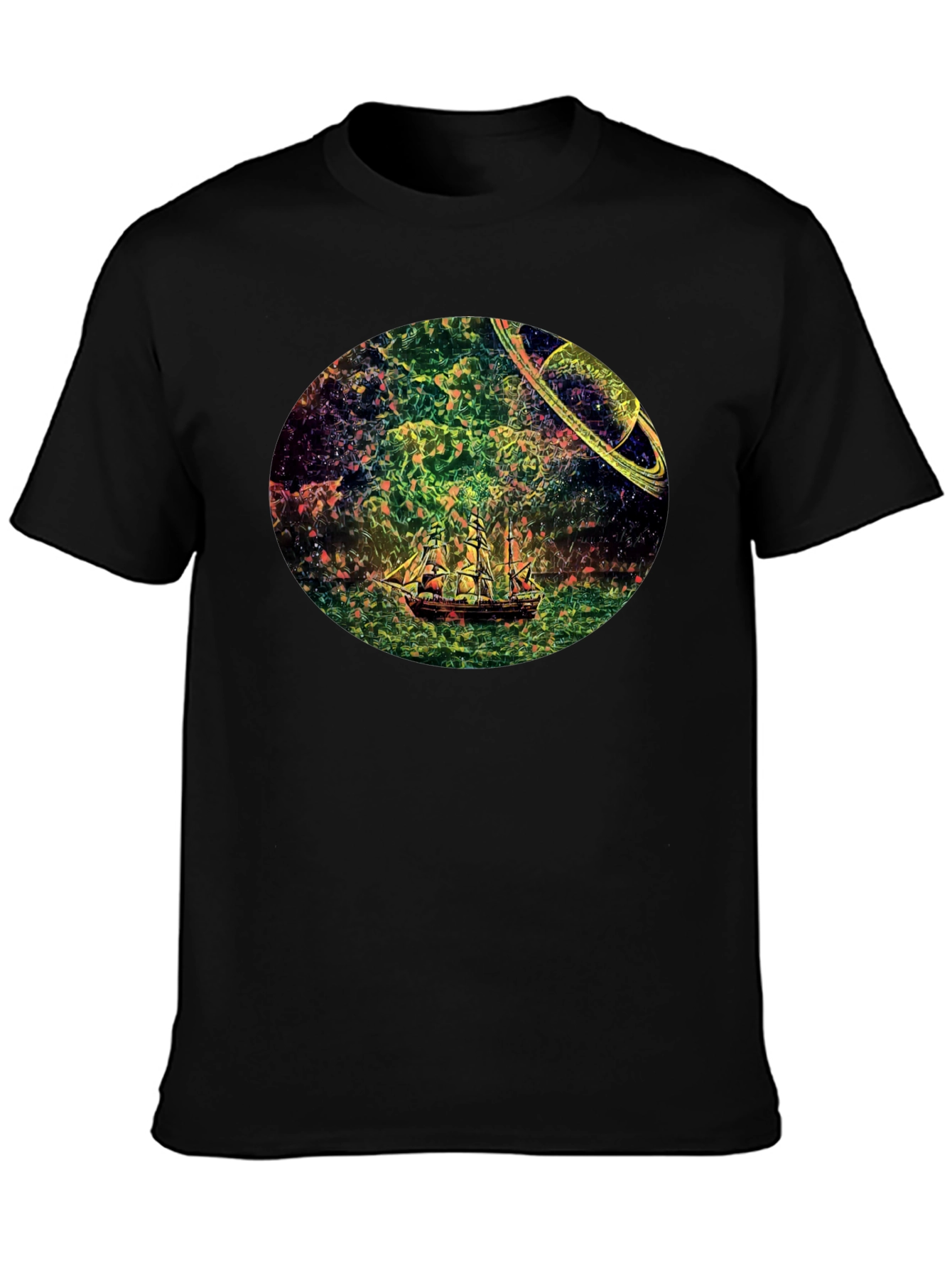 Celestial Ship Graphic T-Shirt