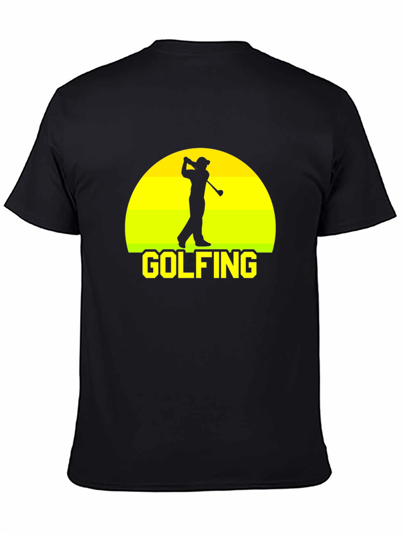 Golfing Silhouette T-Shirt - Golfer Tee