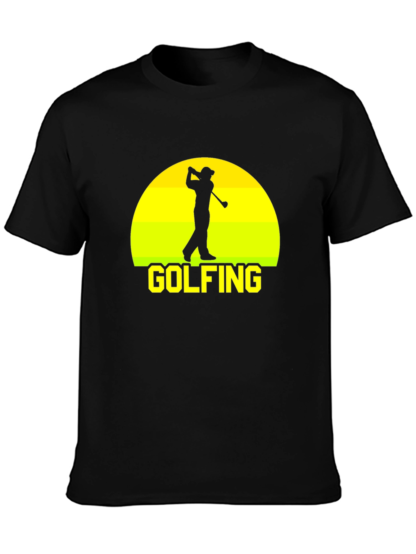 Golfing Silhouette T-Shirt - Golfer Tee