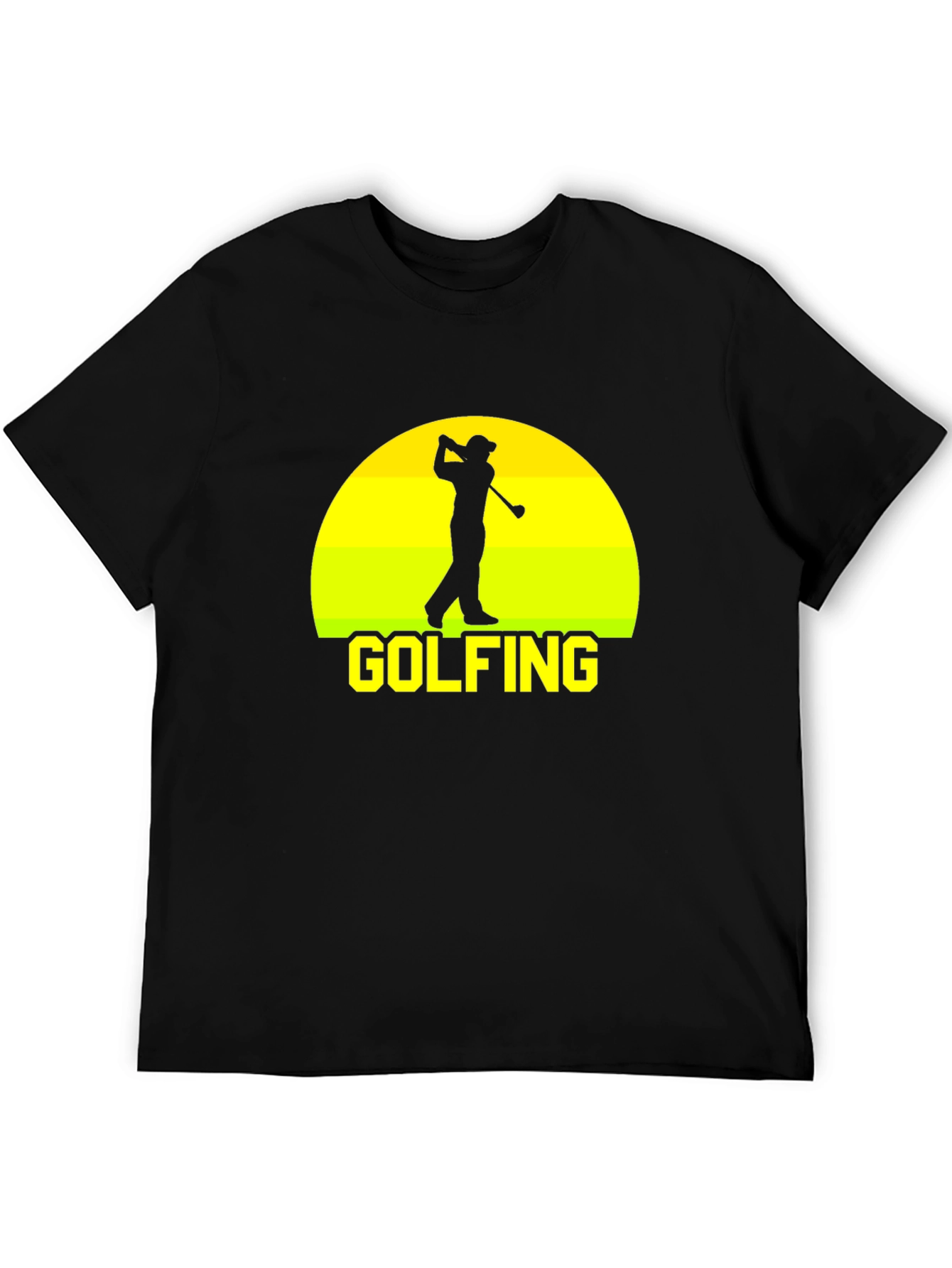 Golfing Silhouette T-Shirt - Golfer Tee