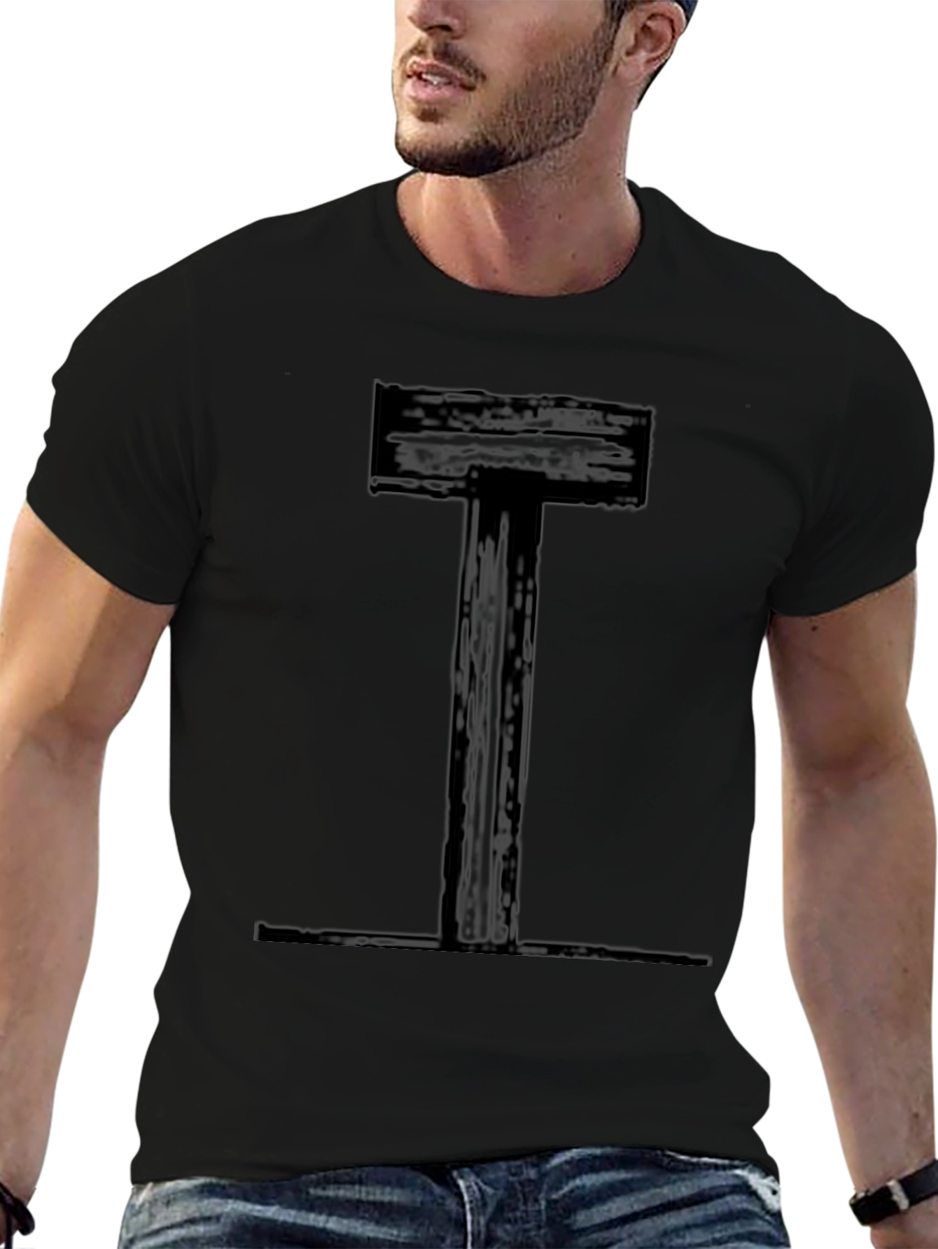 I Beam Graphic Tee - Modern Industrial Style