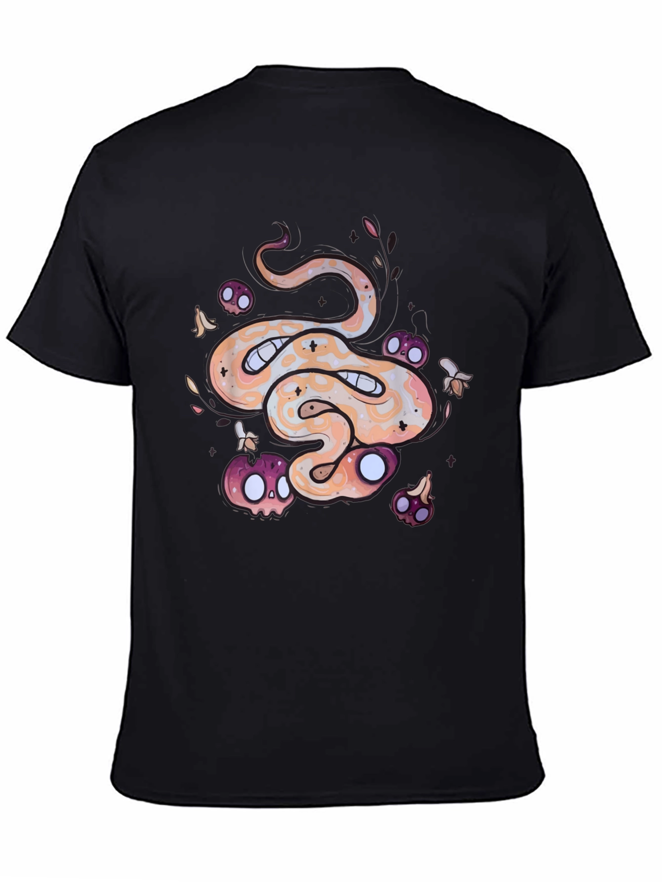 Spooky Snake Graphic Tee - Cool Halloween Shirt