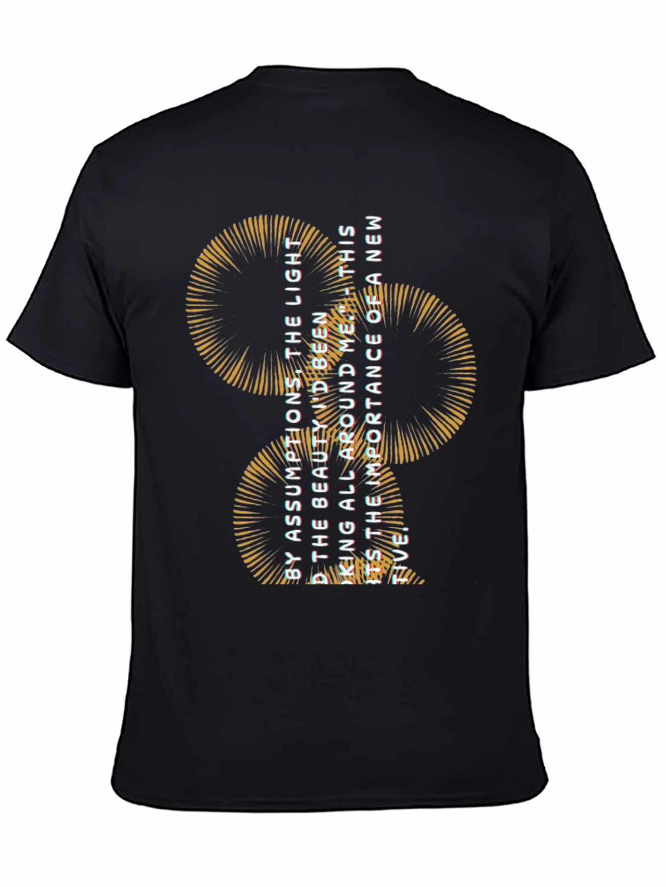 Abstract Graphic Black Tee