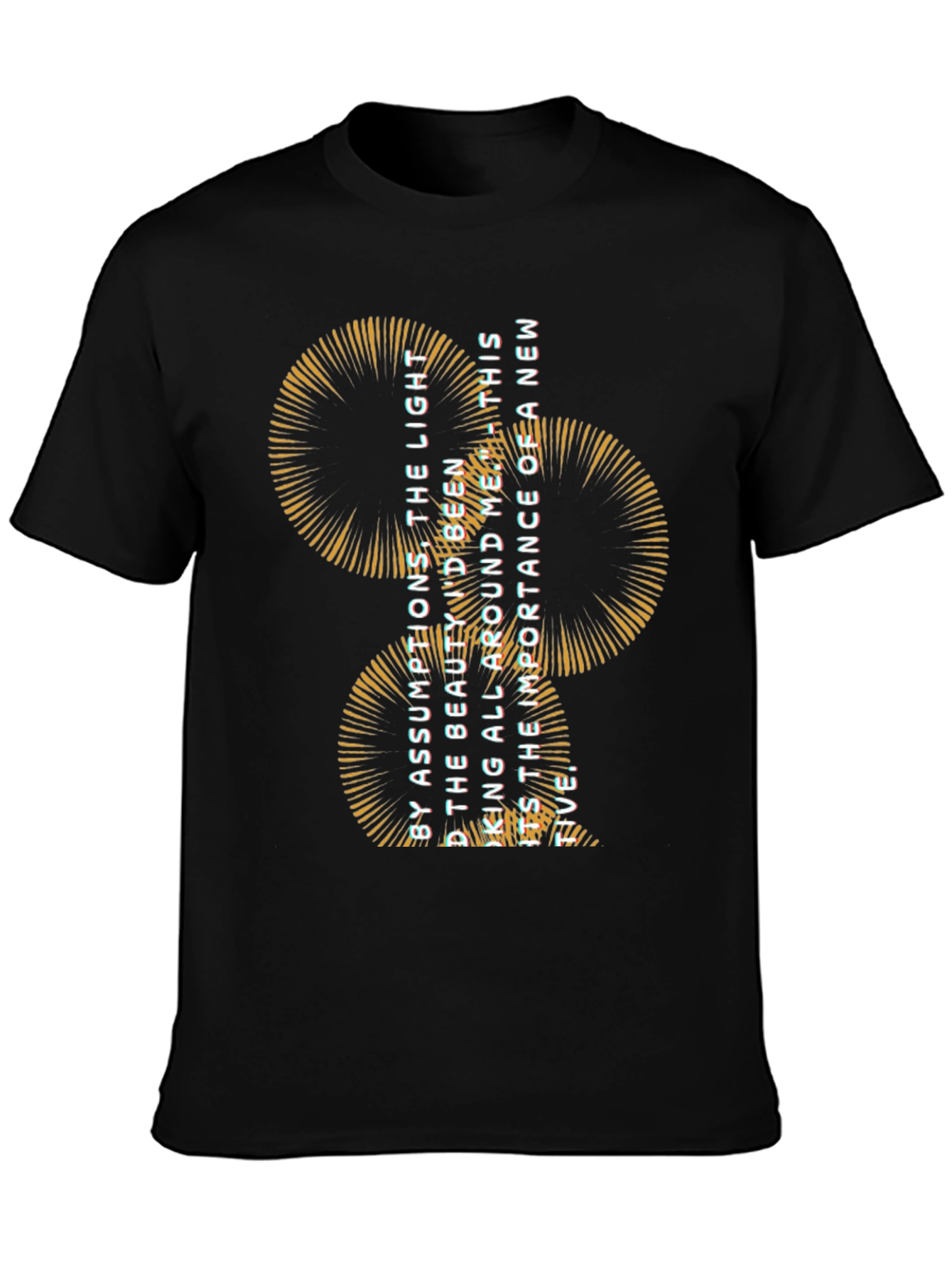 Abstract Graphic Black Tee