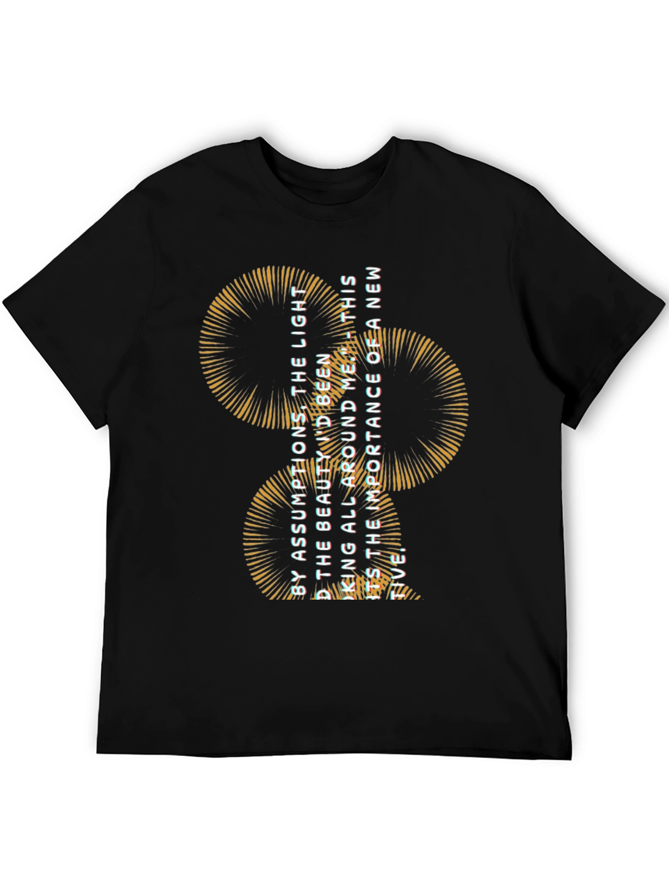 Abstract Graphic Black Tee